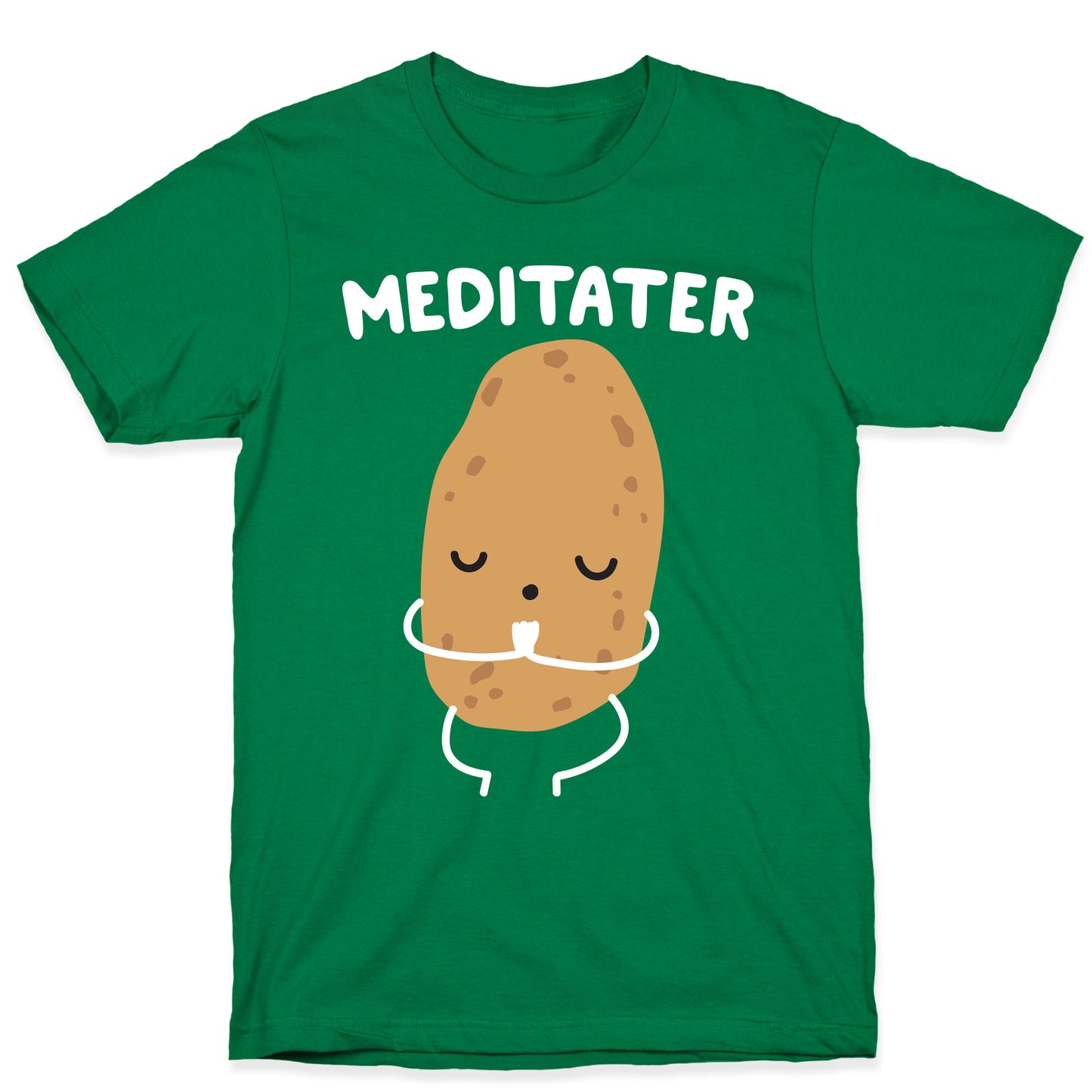 Meditater Meditating Potato T-Shirt