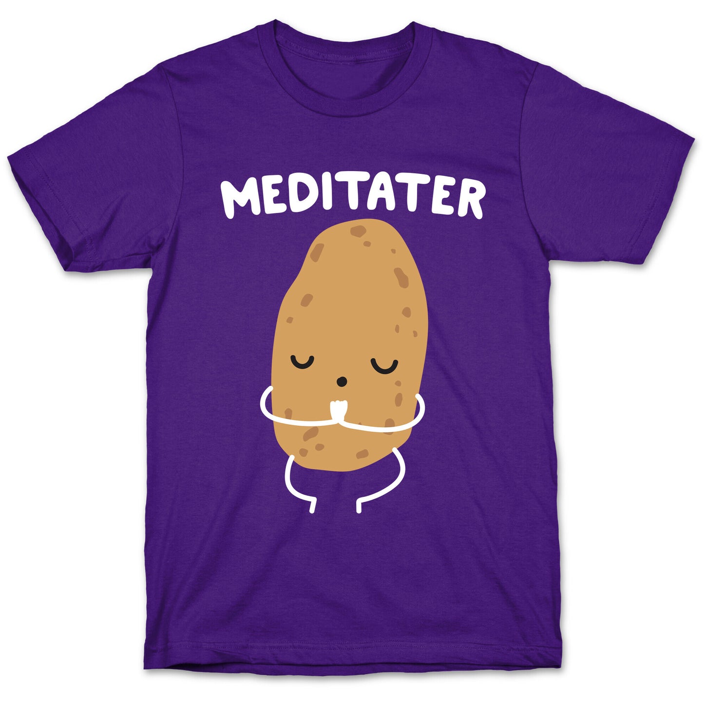 Meditater Meditating Potato T-Shirt
