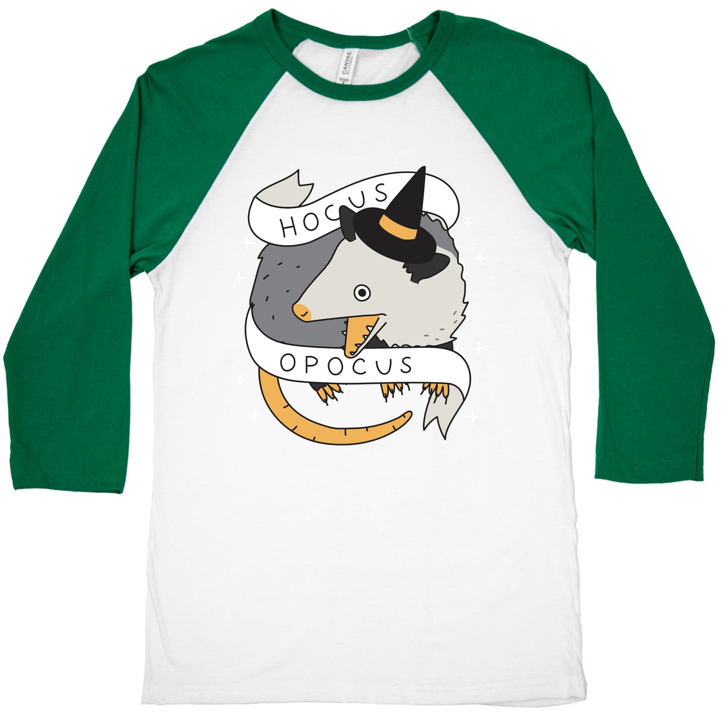 Hocus Opocus Opossum Baseball Tee
