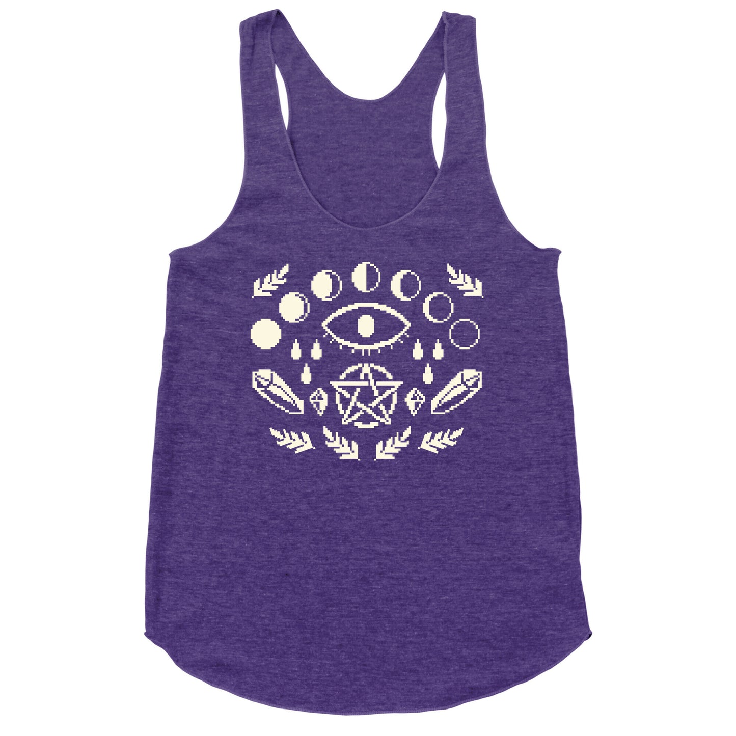 Occult Pixel Pattern Racerback Tank