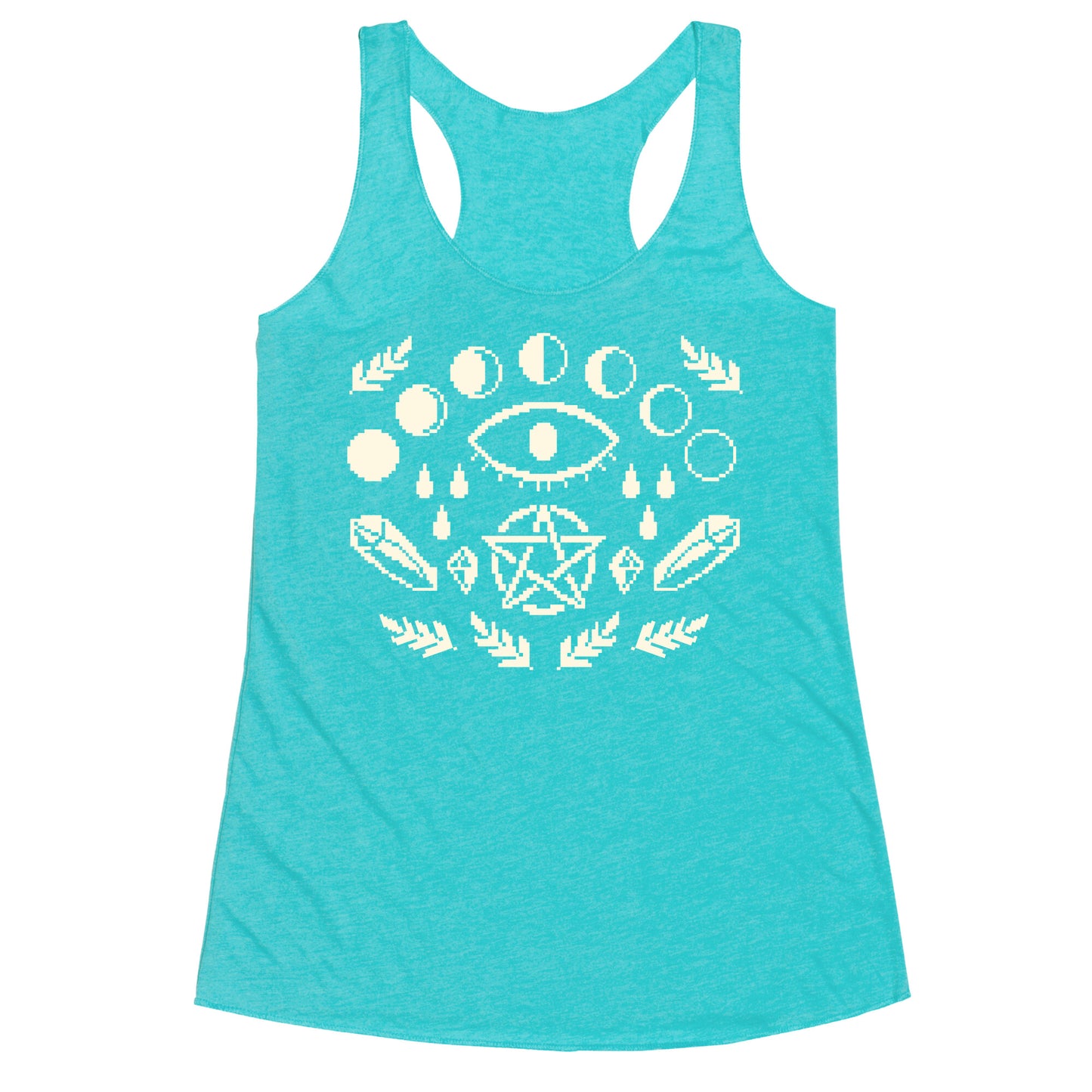 Occult Pixel Pattern Racerback Tank