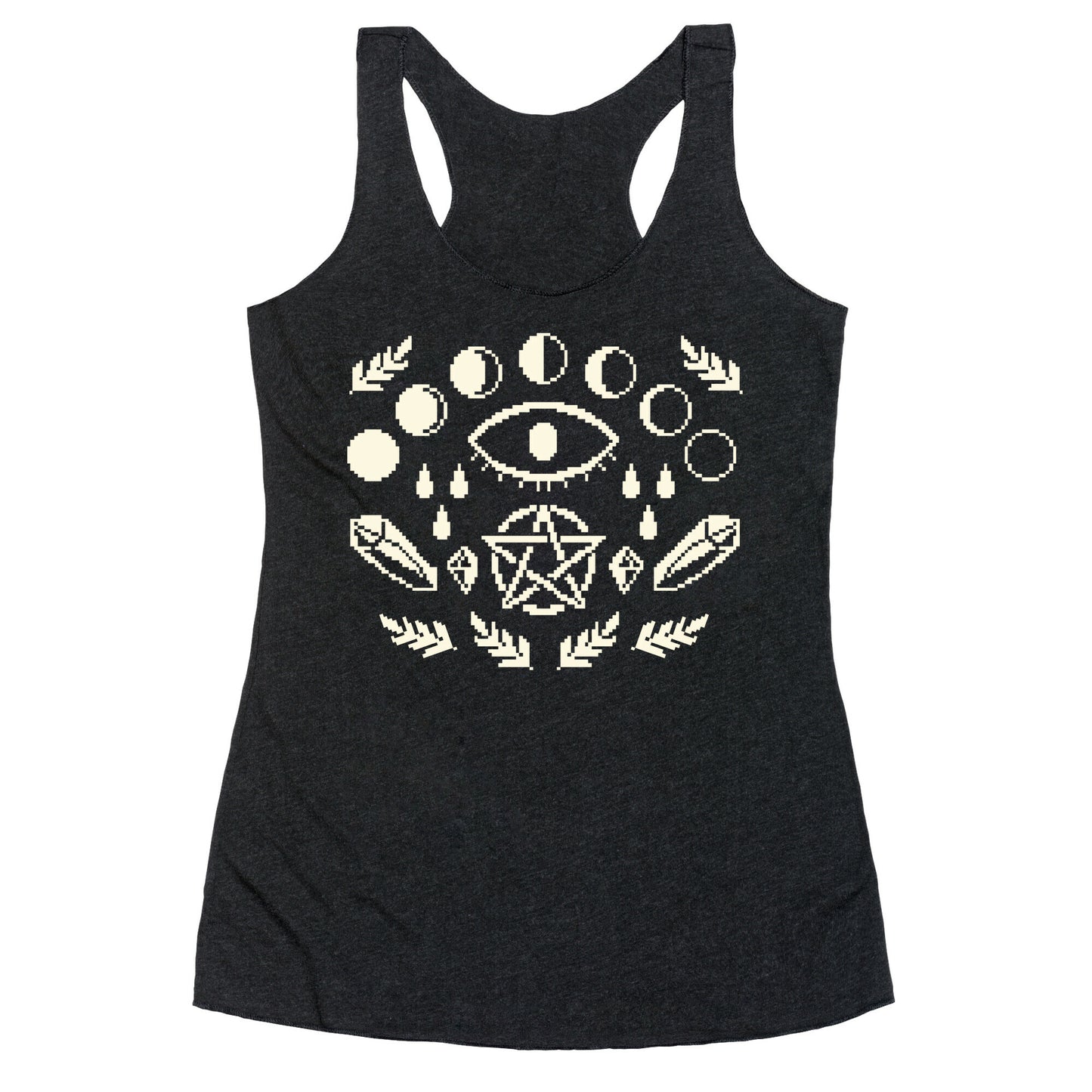 Occult Pixel Pattern Racerback Tank
