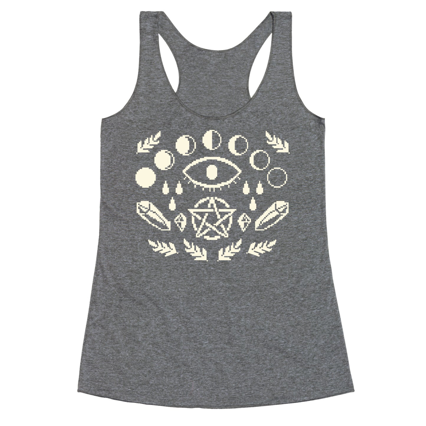 Occult Pixel Pattern Racerback Tank