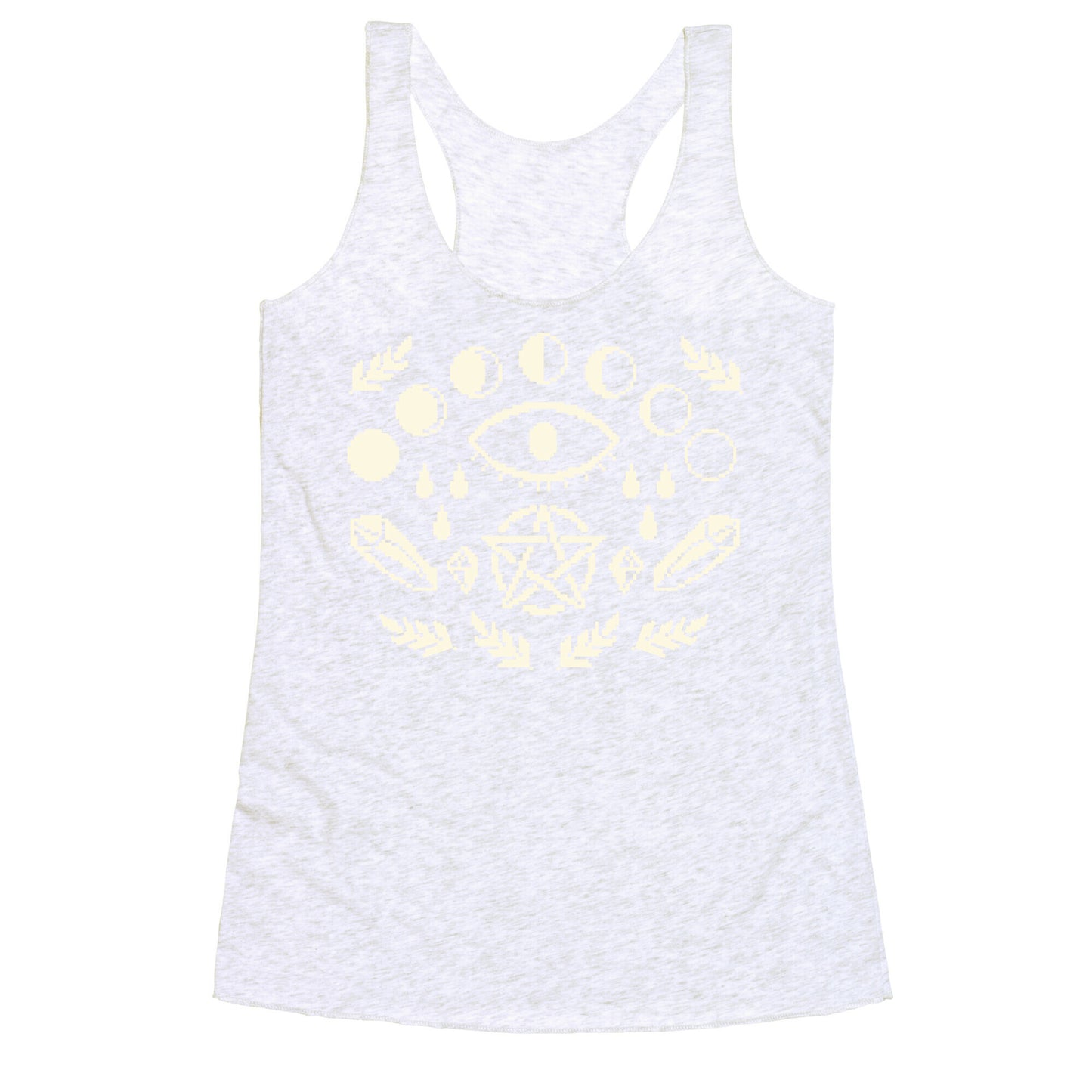 Occult Pixel Pattern Racerback Tank