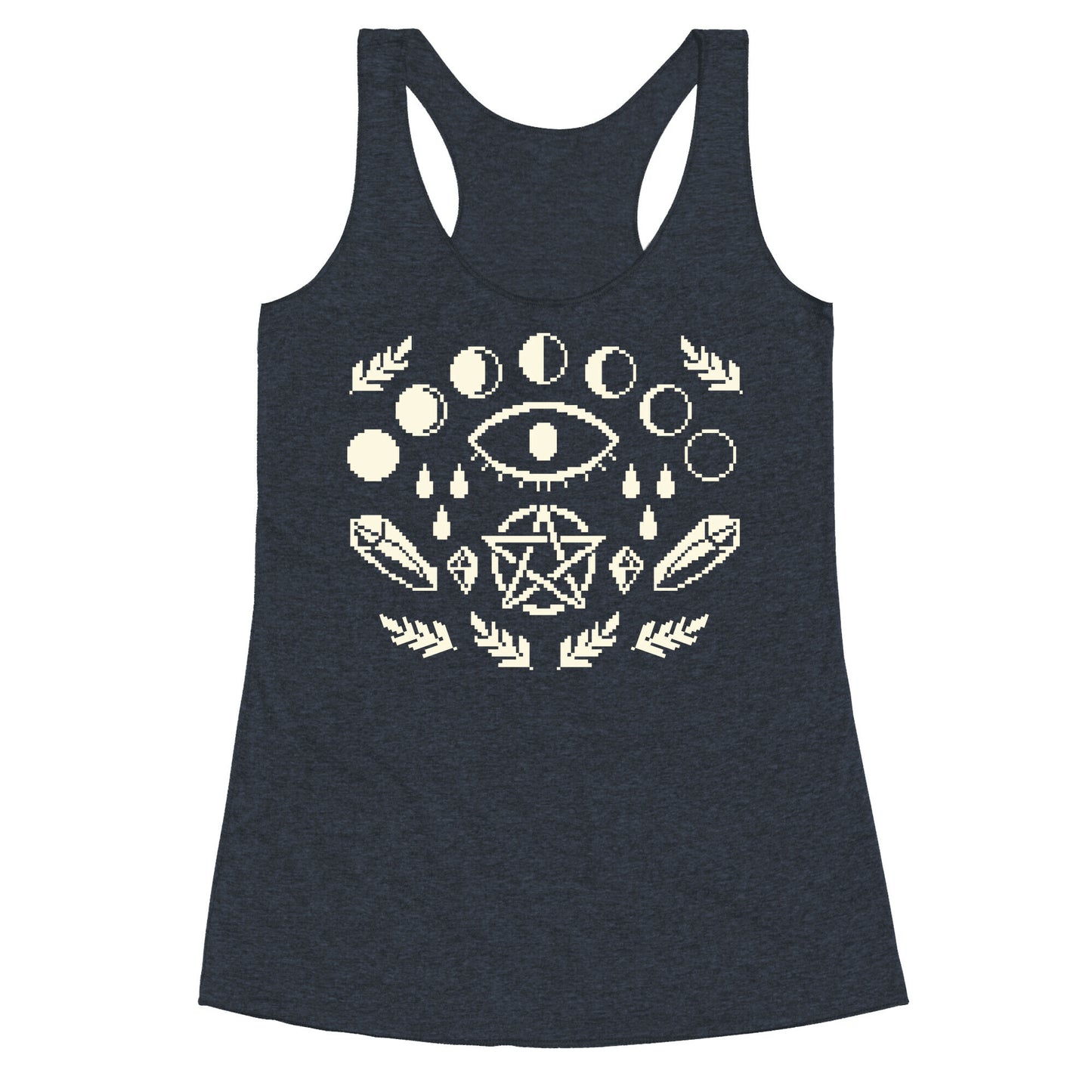 Occult Pixel Pattern Racerback Tank