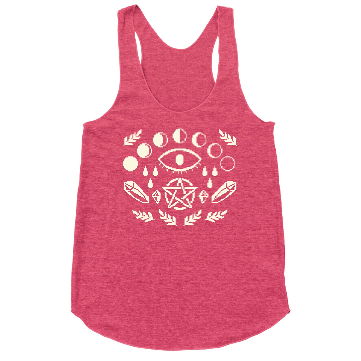 Occult Pixel Pattern Racerback Tank
