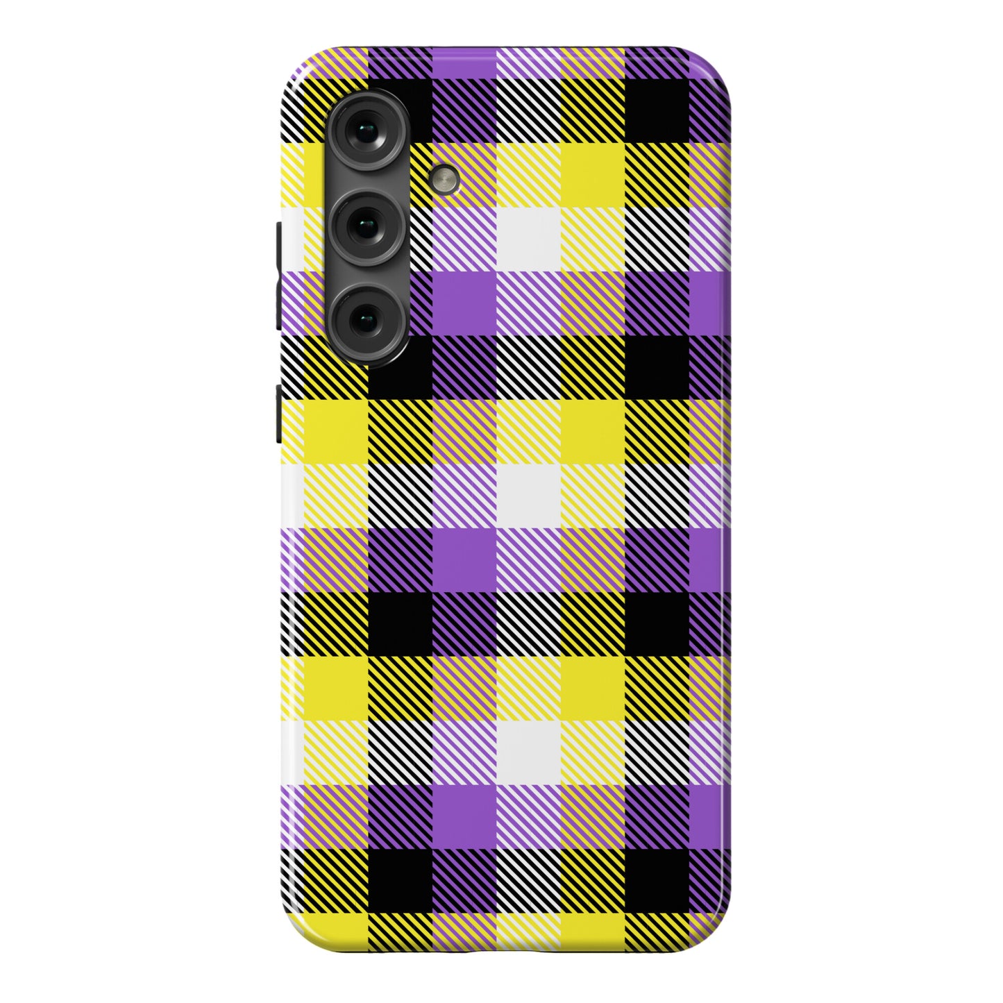 Nonbinary Pride Flag Plaid Phone Case