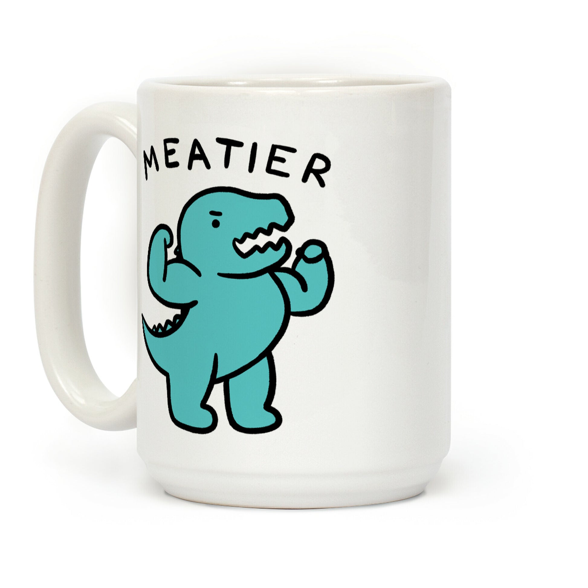 Meatier...Meteor...? Dinosaur Coffee Mug