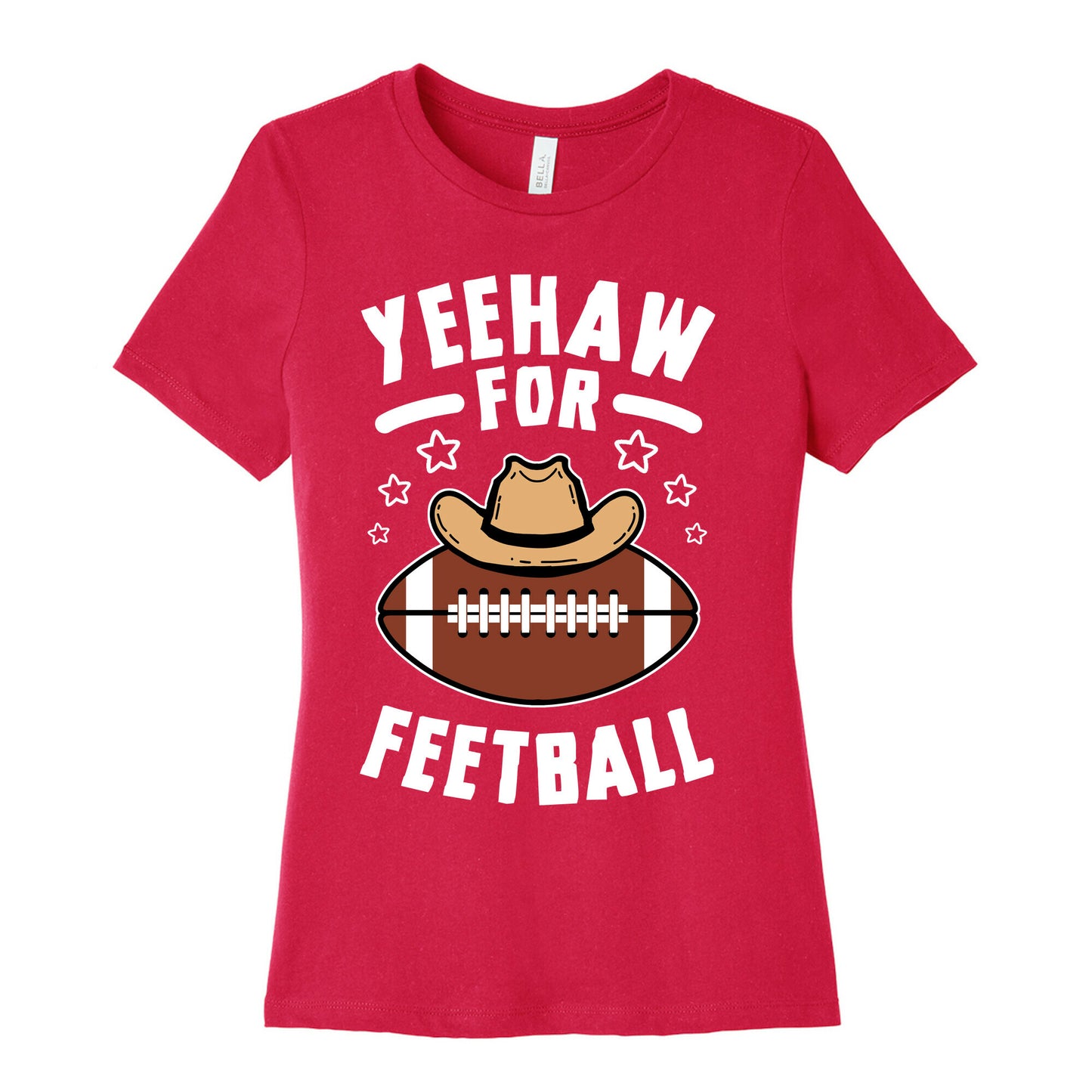 Yeehaw For Feetball Women's Cotton Tee