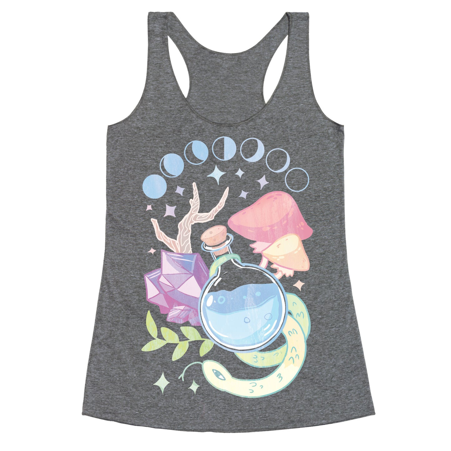 Witchy Pastel Things Racerback Tank
