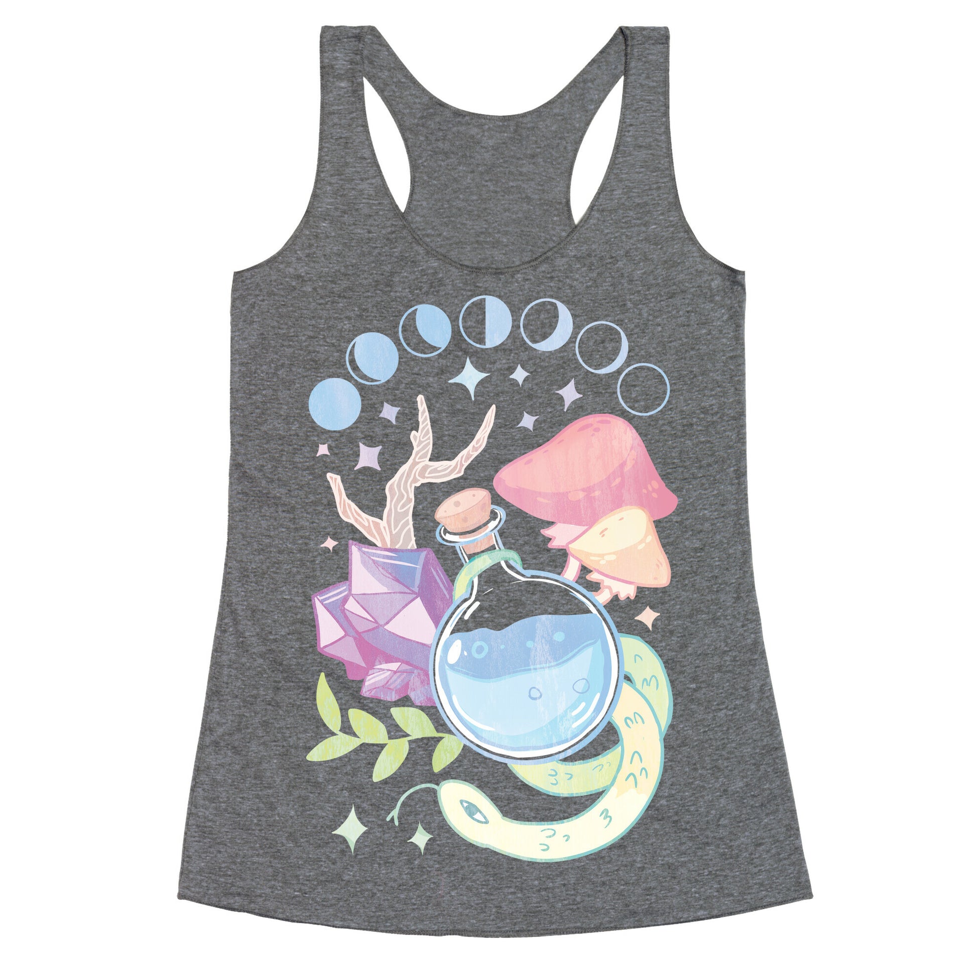 Witchy Pastel Things Racerback Tank