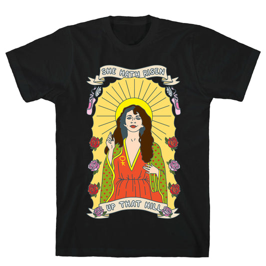 Saint Bush Parody White Print T-Shirt