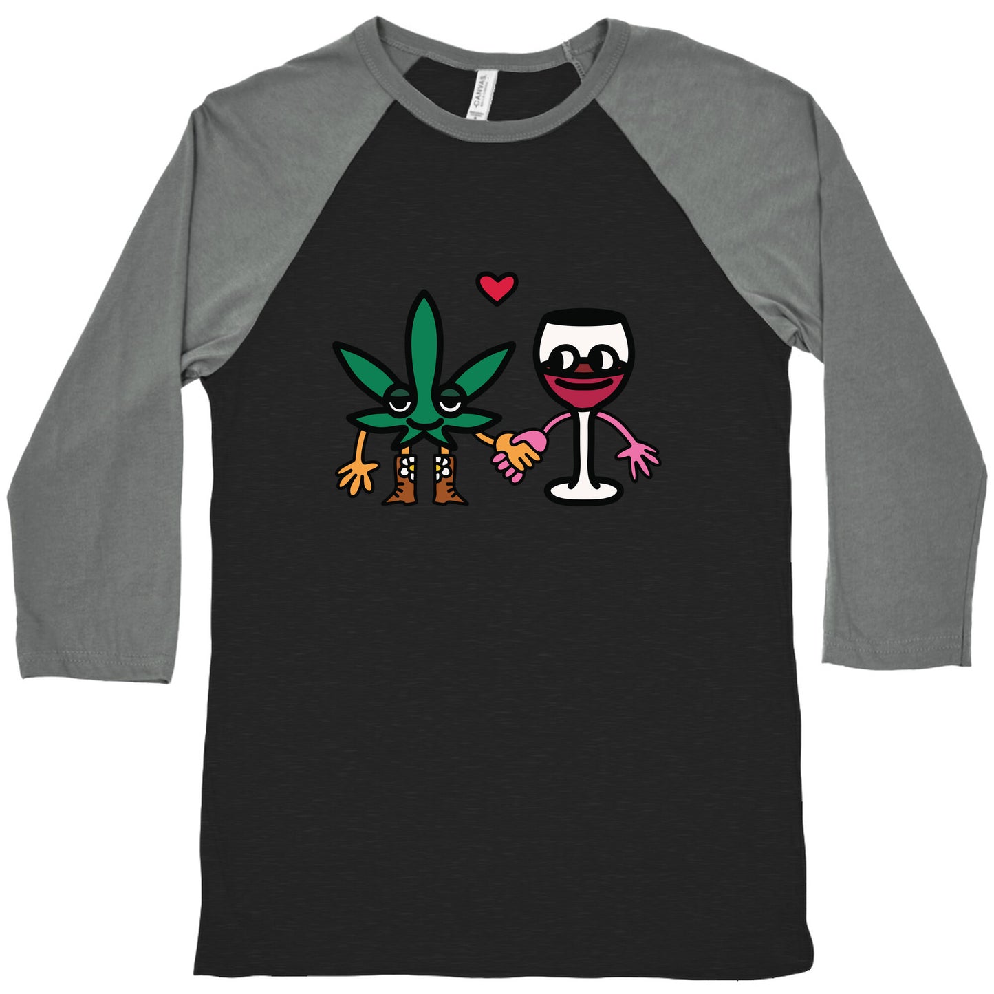 Weed-n-Wine Baseball Tee