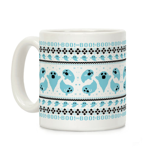 Spooky Ghosts Ugly Sweater Coffee Mug