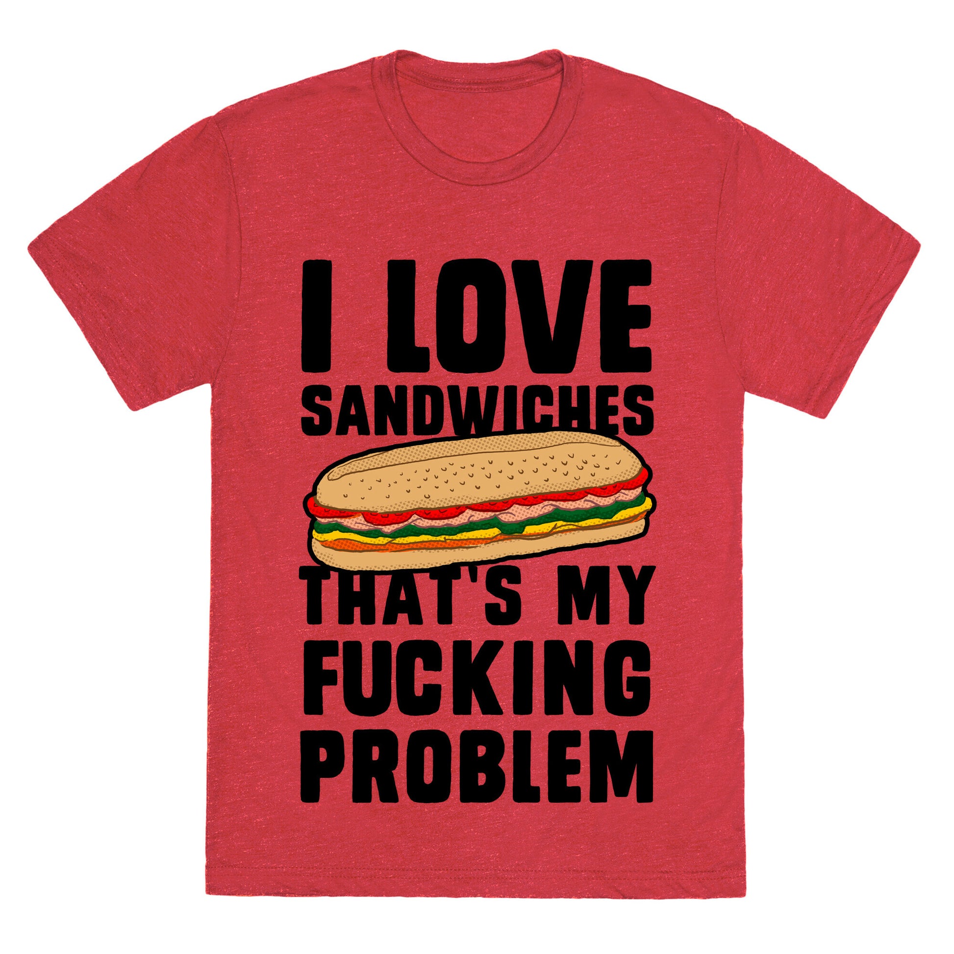 I Love Sandwiches (censored) Unisex Triblend Tee