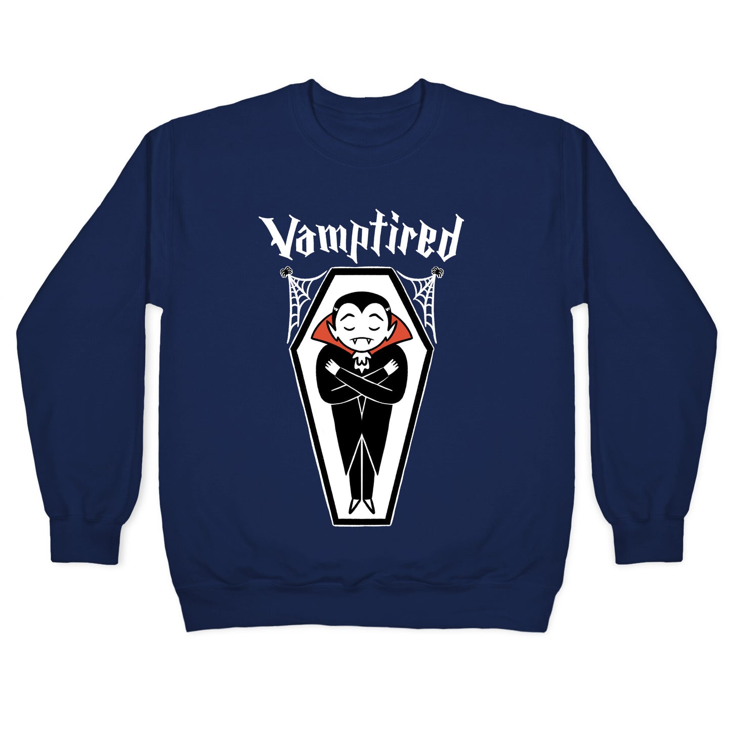 Vamptired Tired Vampire Crewneck Sweatshirt