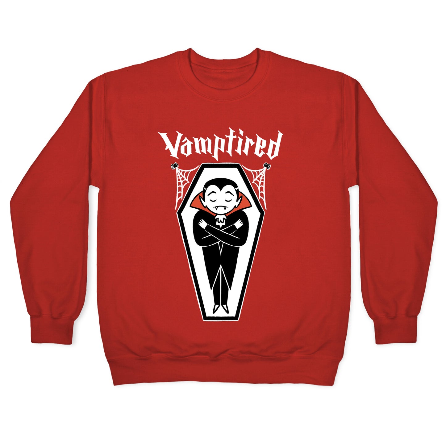 Vamptired Tired Vampire Crewneck Sweatshirt