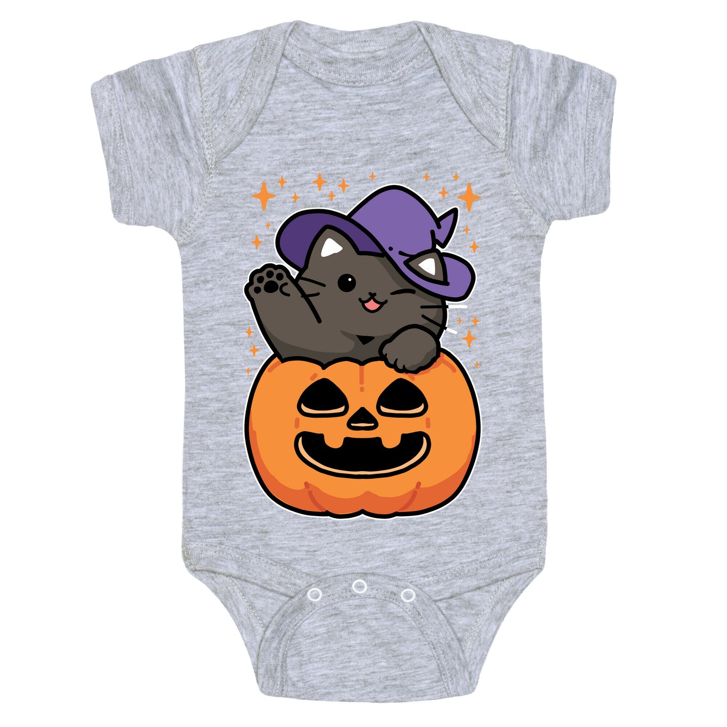 Cute Halloween Cat Baby One Piece