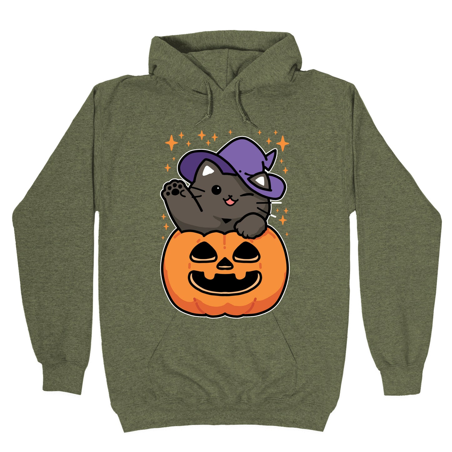 Cute Halloween Cat Hoodie
