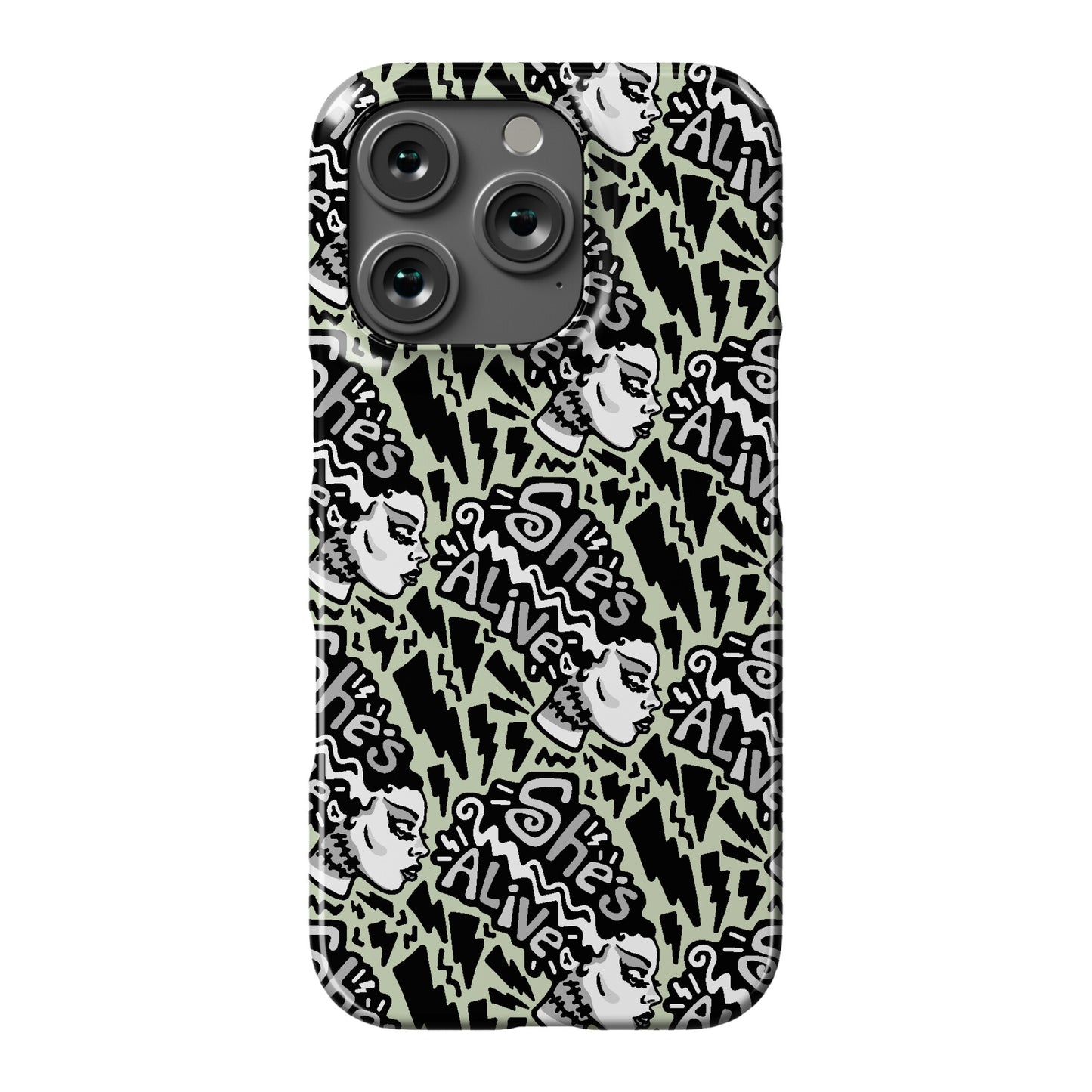 She's Alive Bride of Frankenstein Parody Phone Case