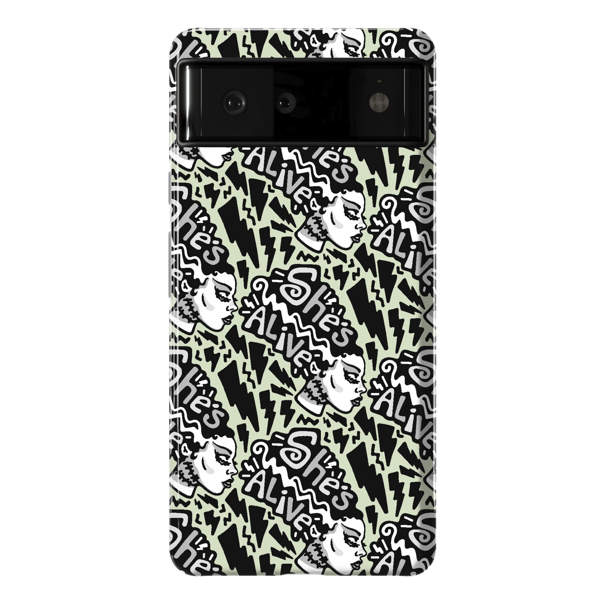 She's Alive Bride of Frankenstein Parody Phone Case