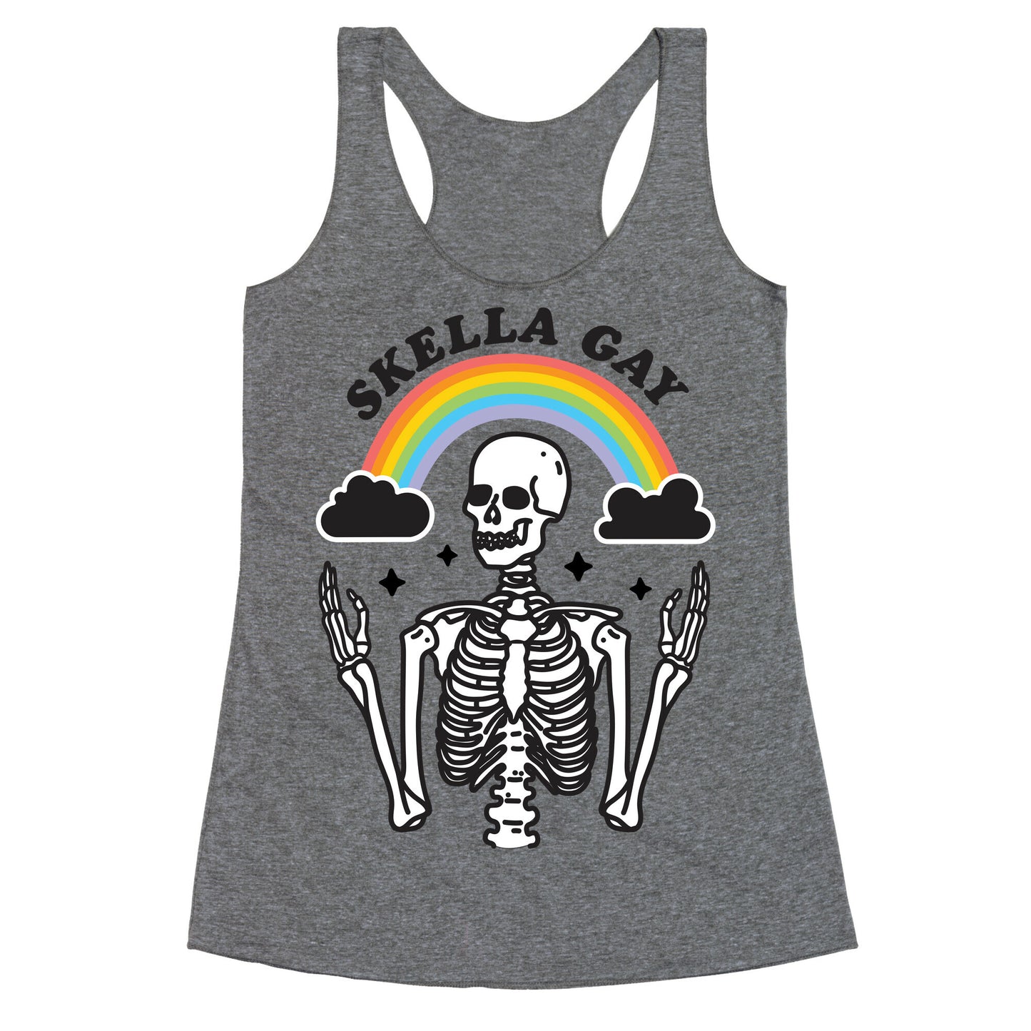 Skella Gay Skeleton Racerback Tank