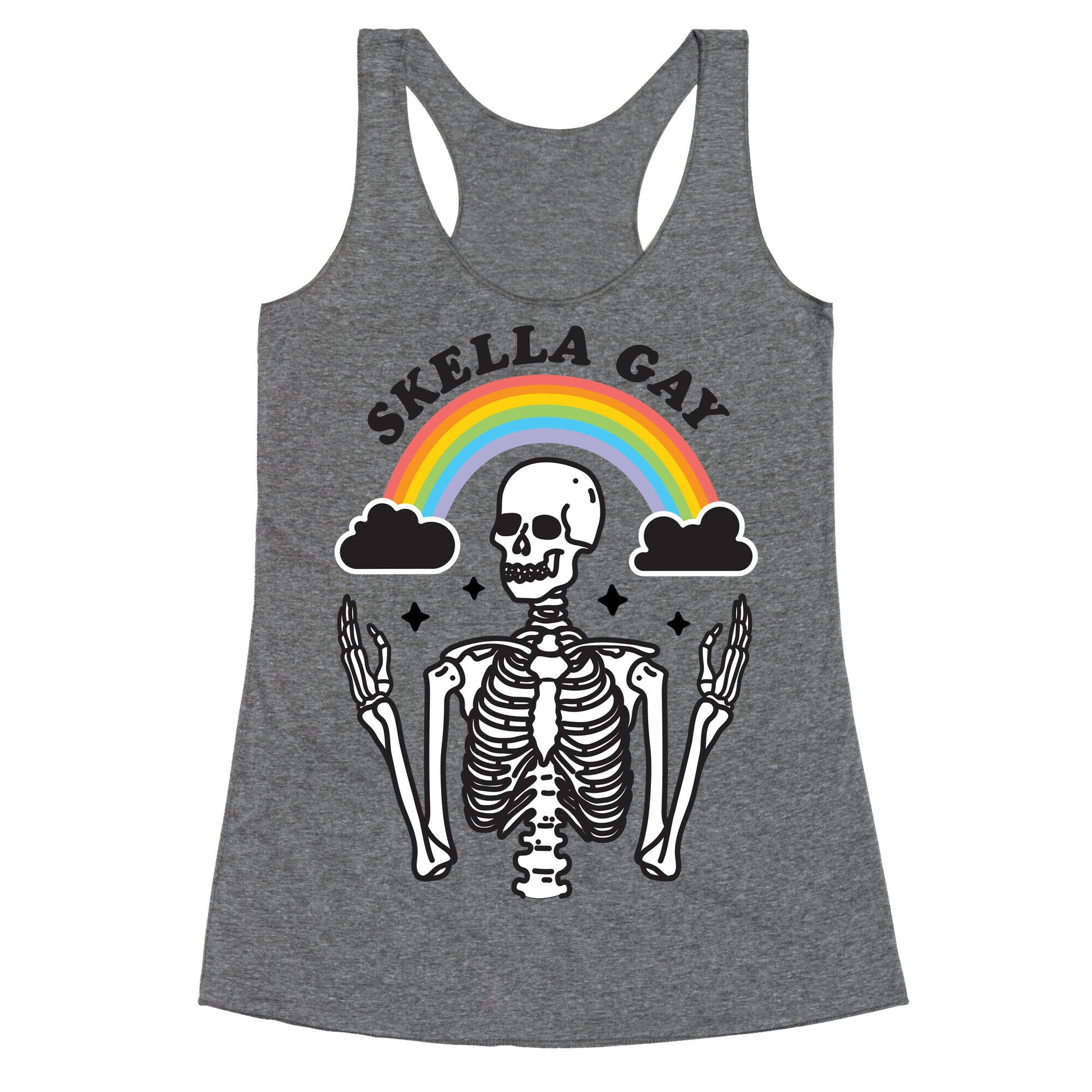 Skella Gay Skeleton Racerback Tank