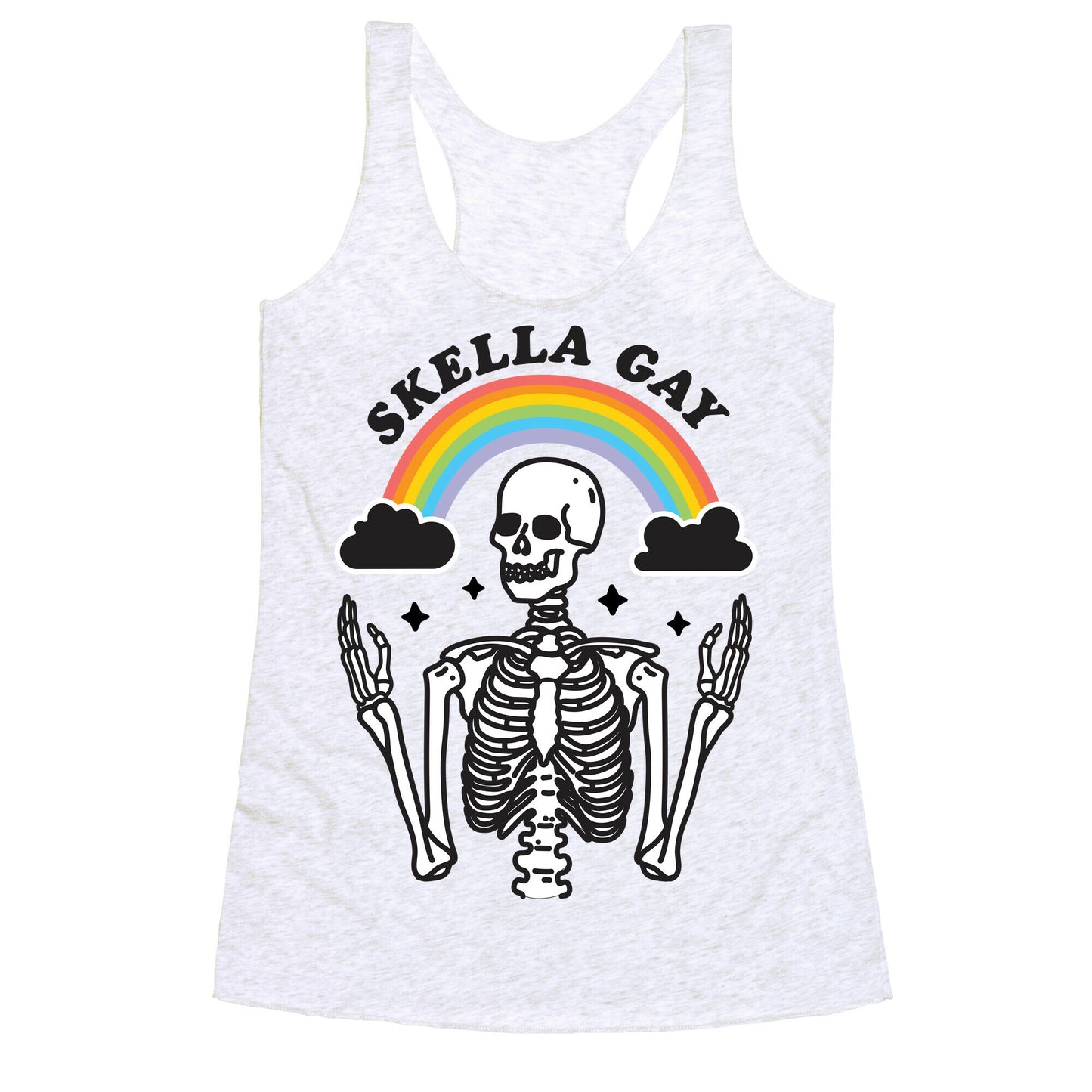 Skella Gay Skeleton Racerback Tank