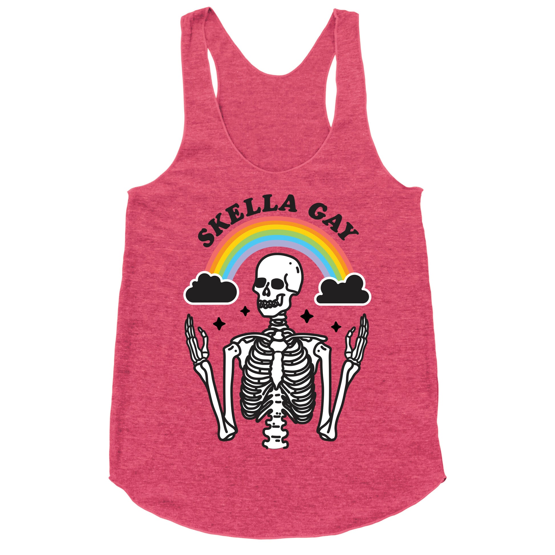 Skella Gay Skeleton Racerback Tank