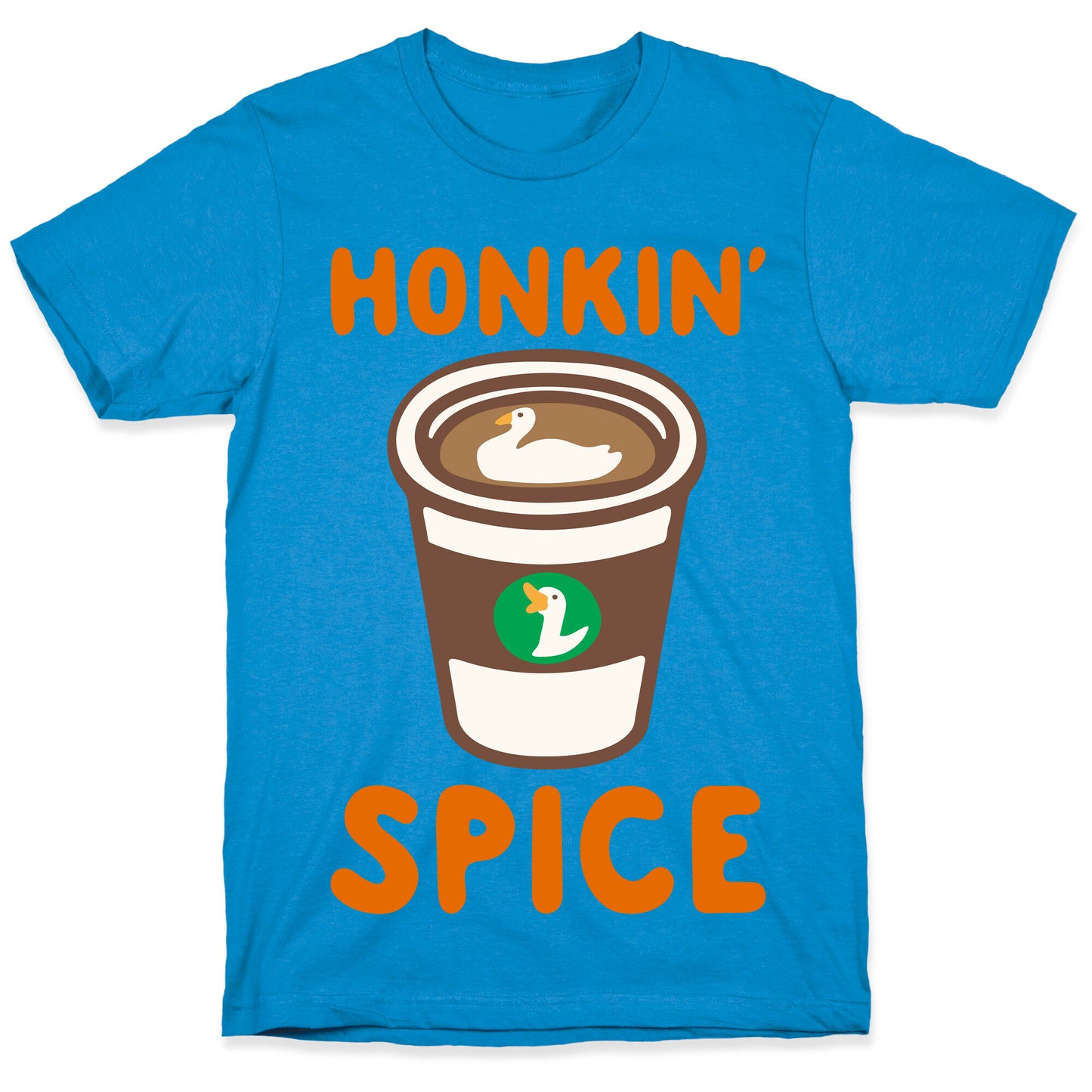 Honkin' Spice Parody White Print T-Shirt
