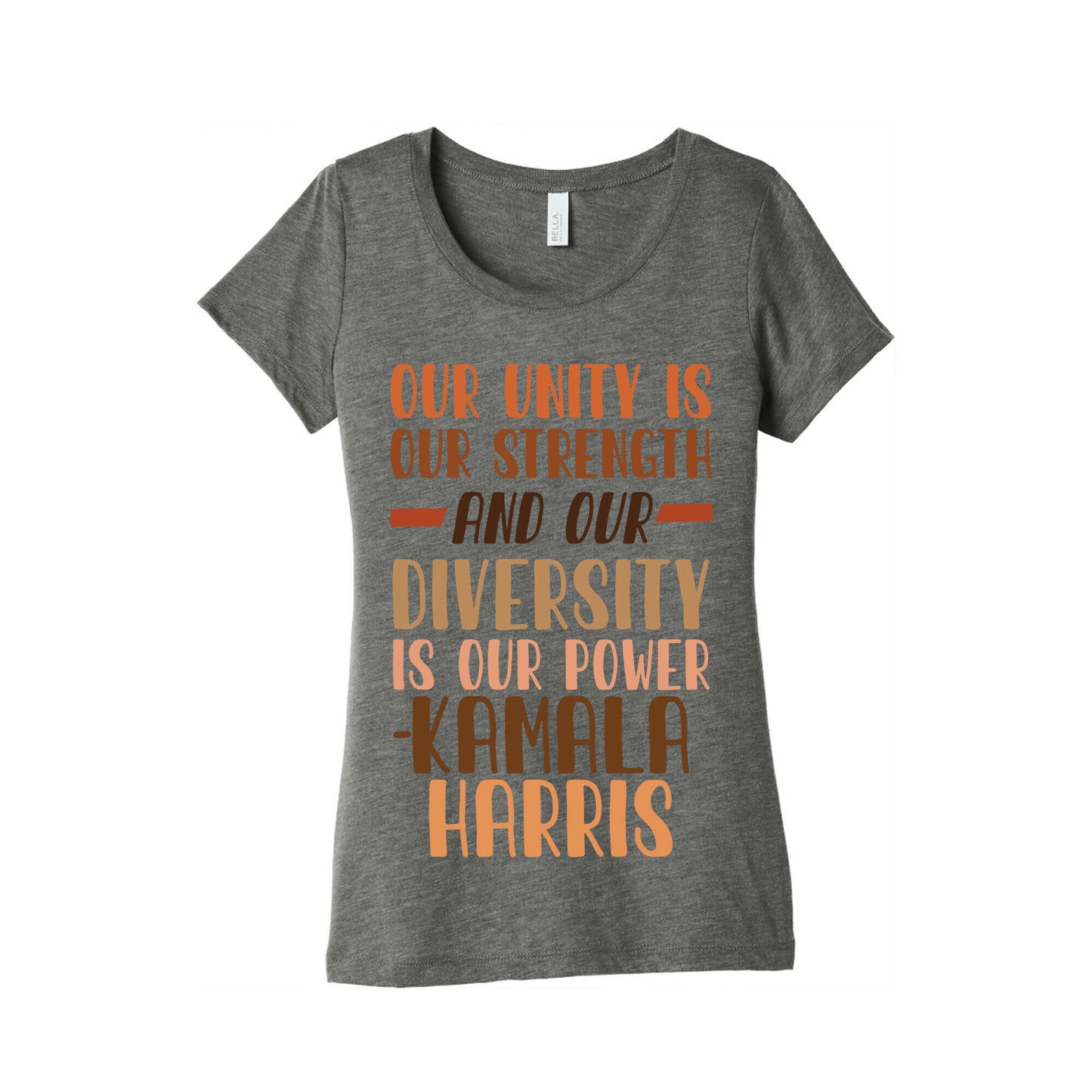 Our Unity is Our Strength And Our Diversity is Our Power Kamala Womens Triblend Tee
