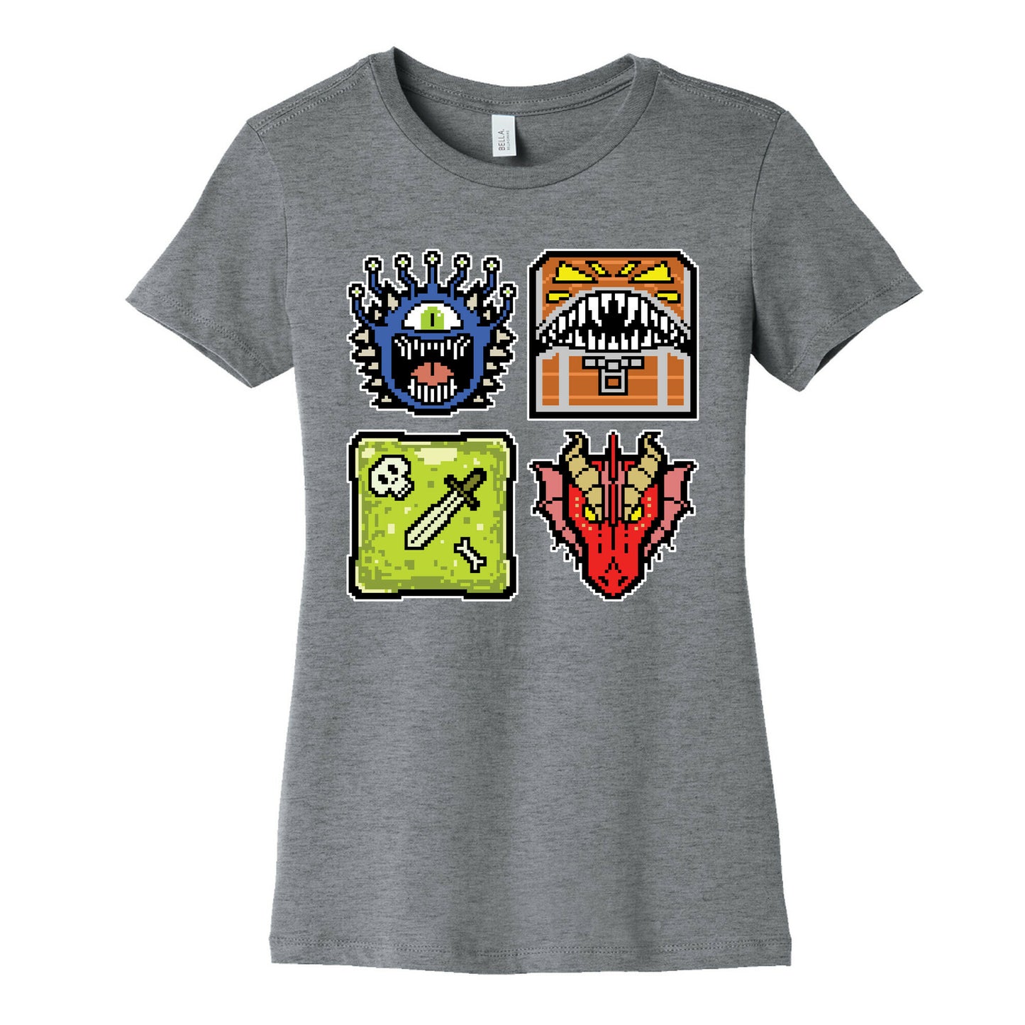 Pixel DnD Monsters Women's Cotton Tee