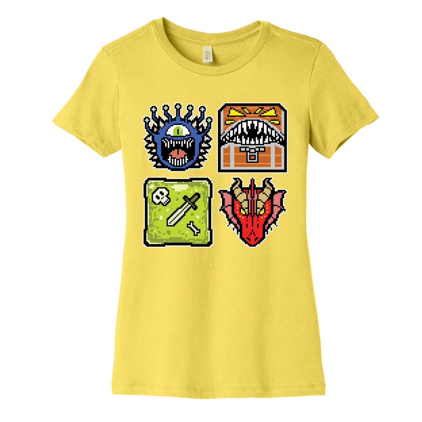 Pixel DnD Monsters Women's Cotton Tee