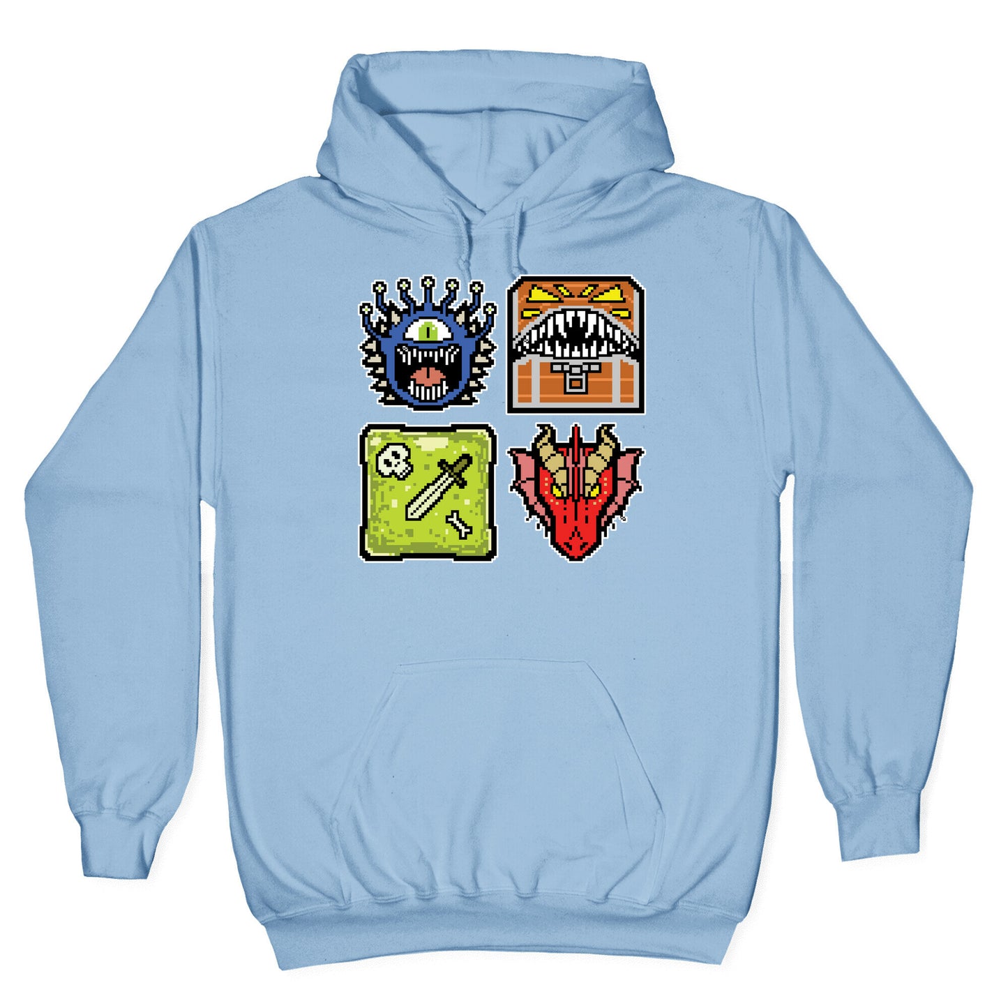 Pixel DnD Monsters Hoodie