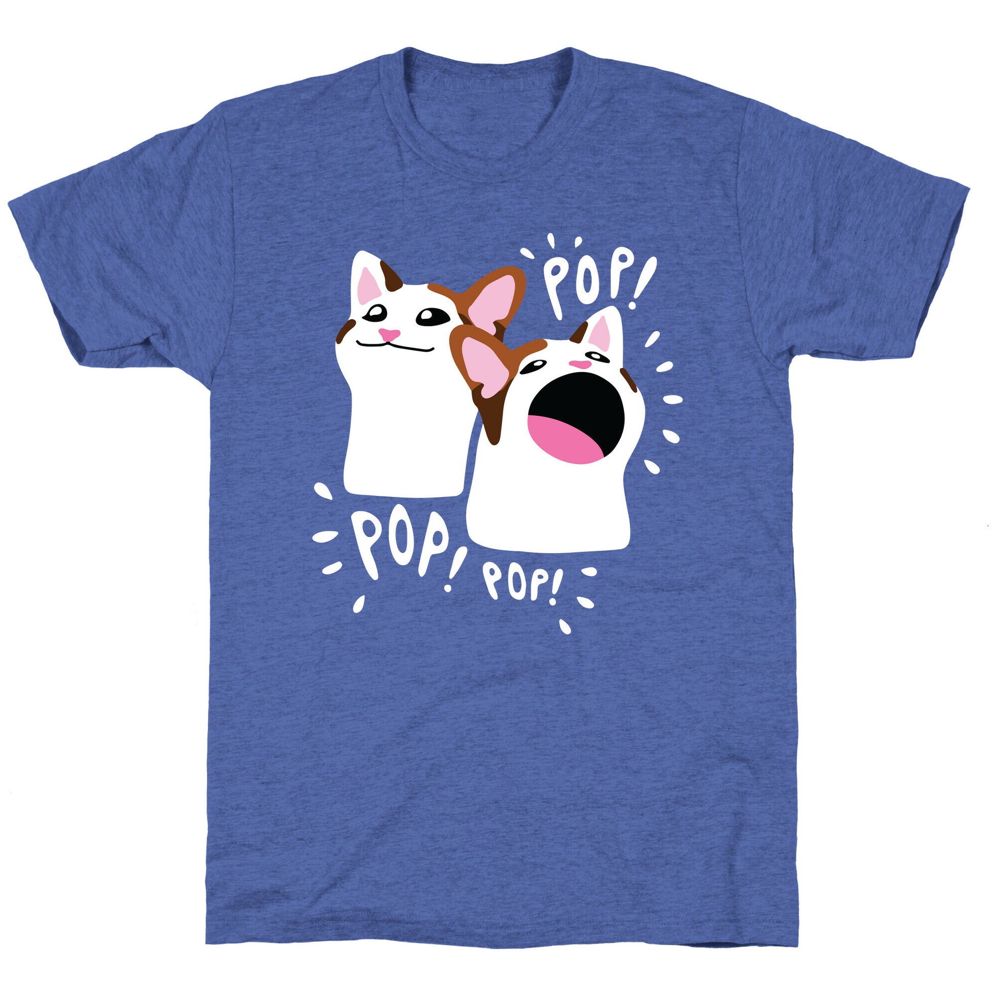 Pop Cat Unisex Triblend Tee