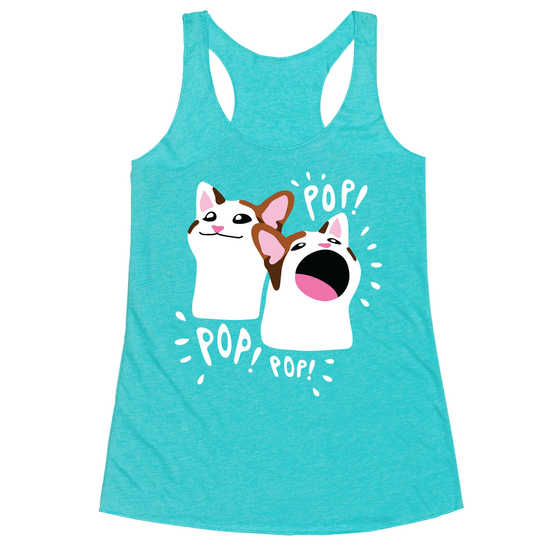 Pop Cat Racerback Tank