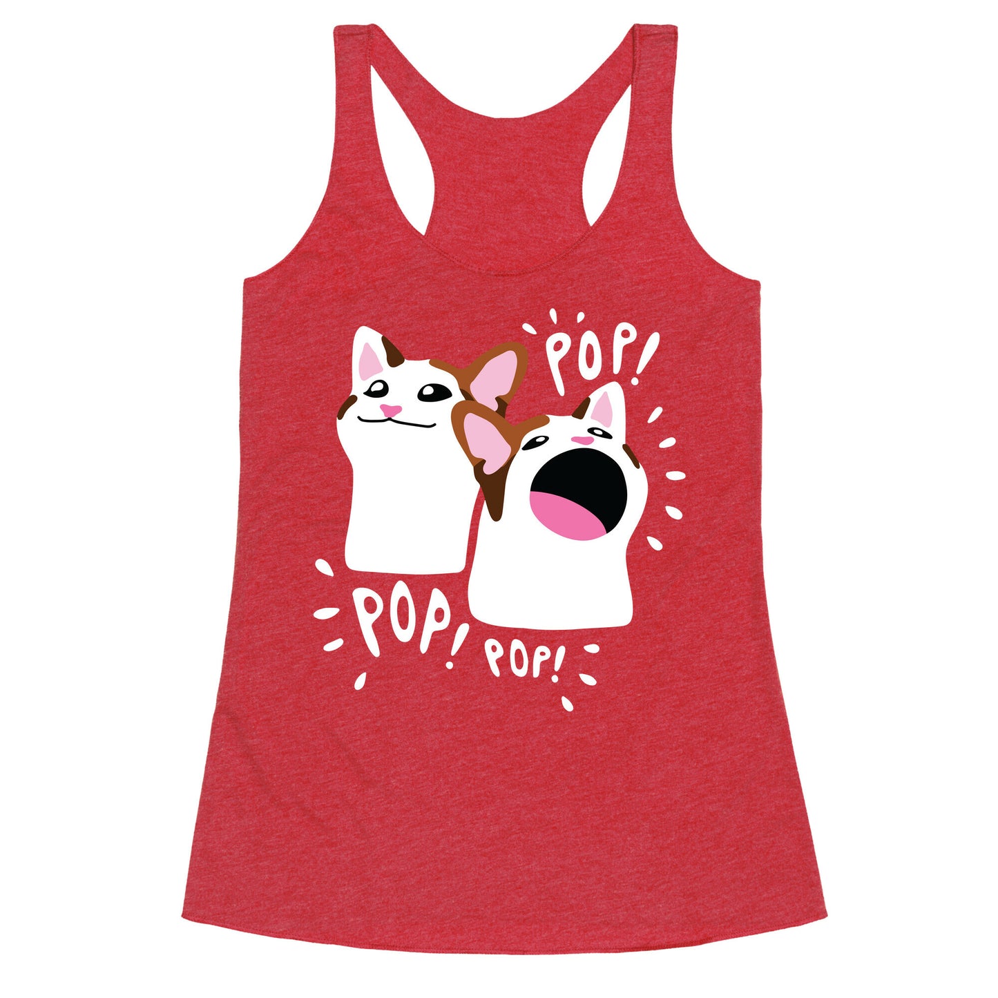 Pop Cat Racerback Tank