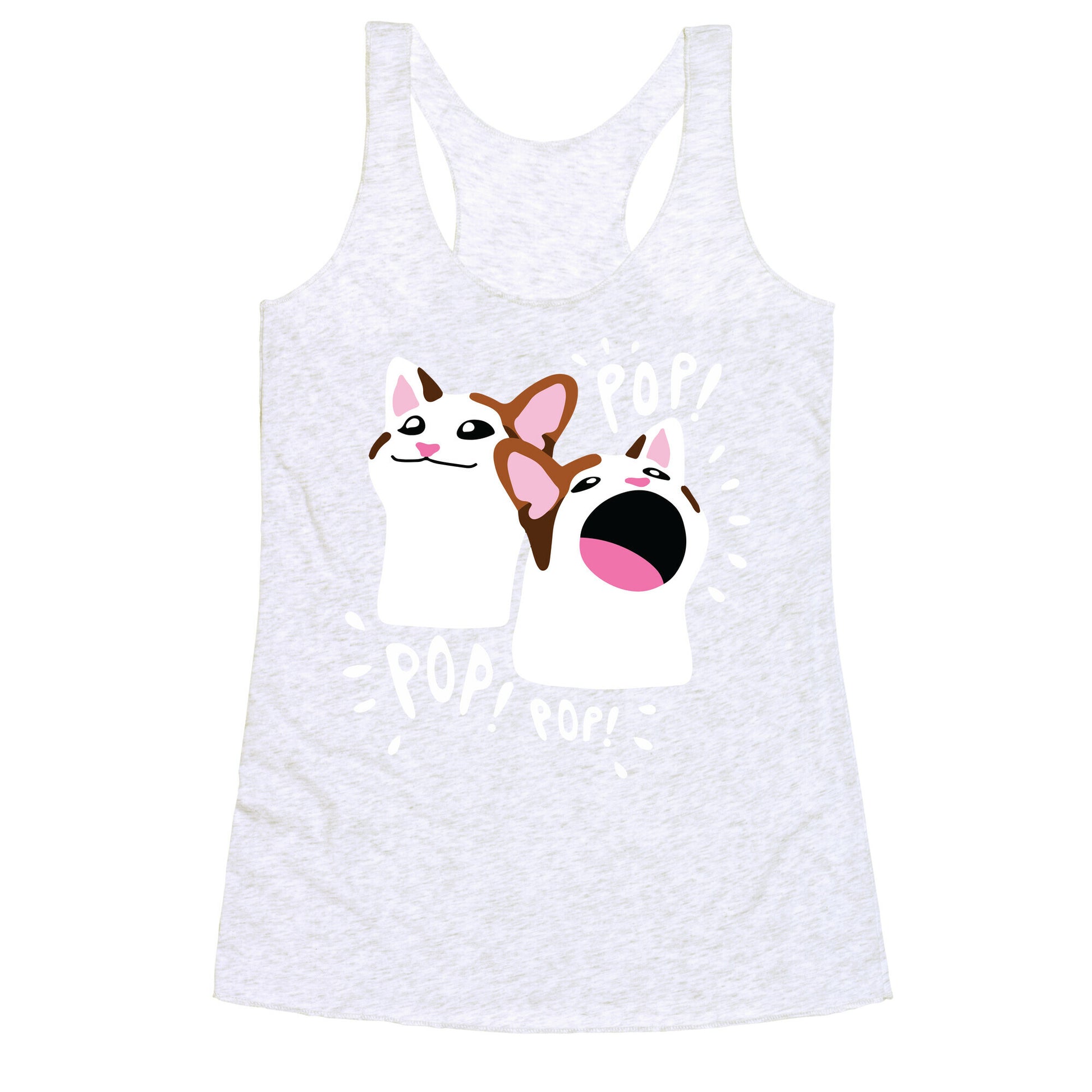 Pop Cat Racerback Tank