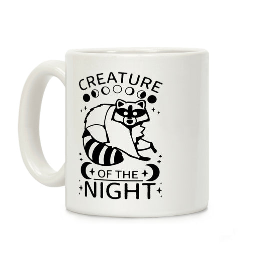 Creature Of The Night Raccoon Coffee Mug