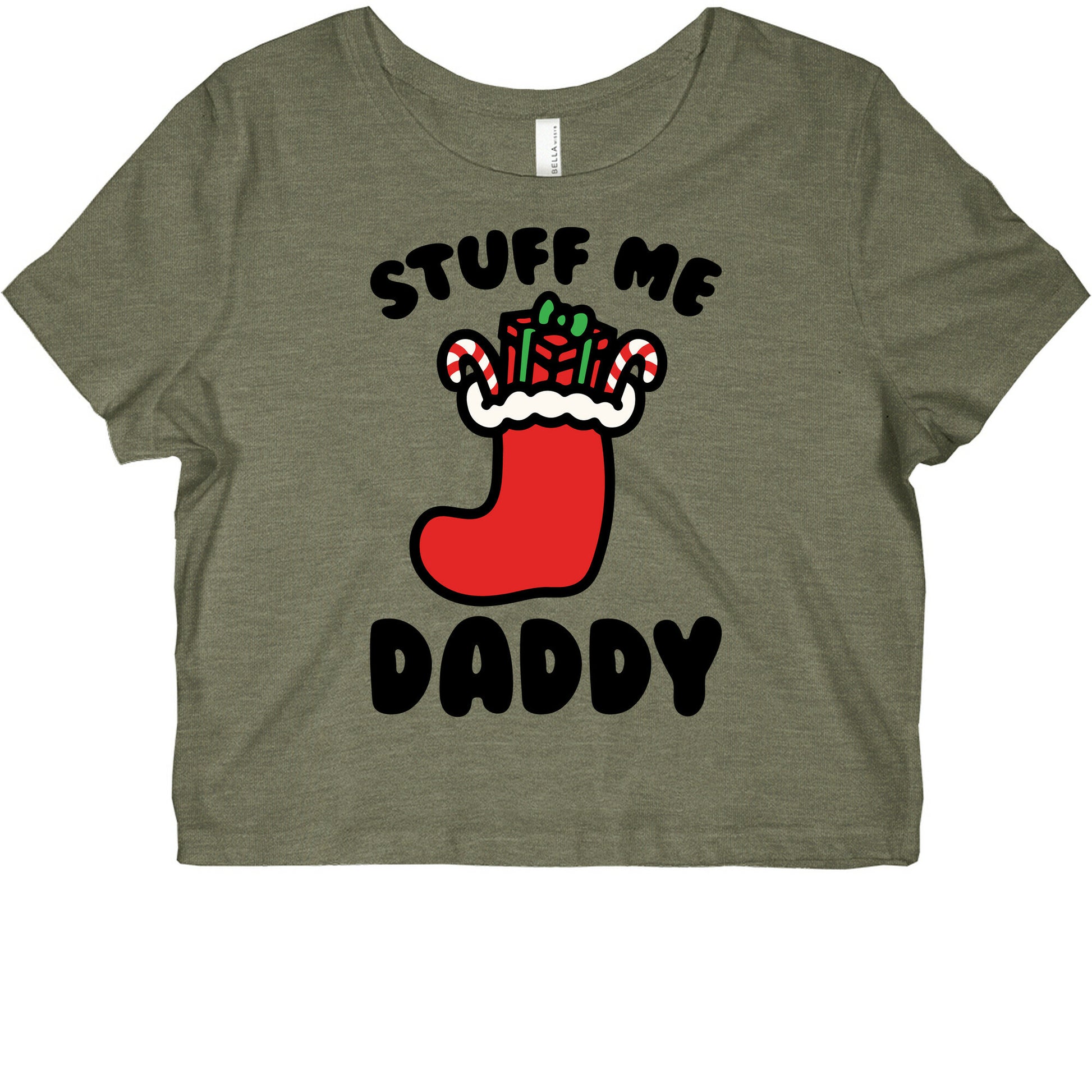 Stuff Me Daddy Stocking Parody Graphic Baby Tee