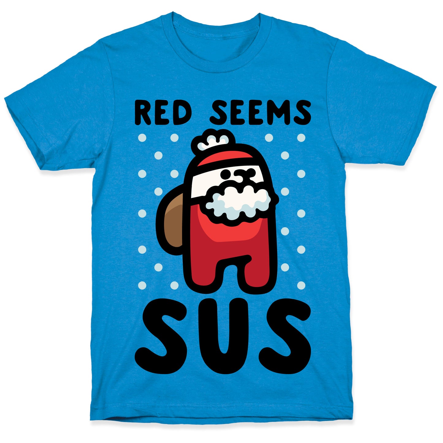 Red Seems Sus Santa Parody T-Shirt