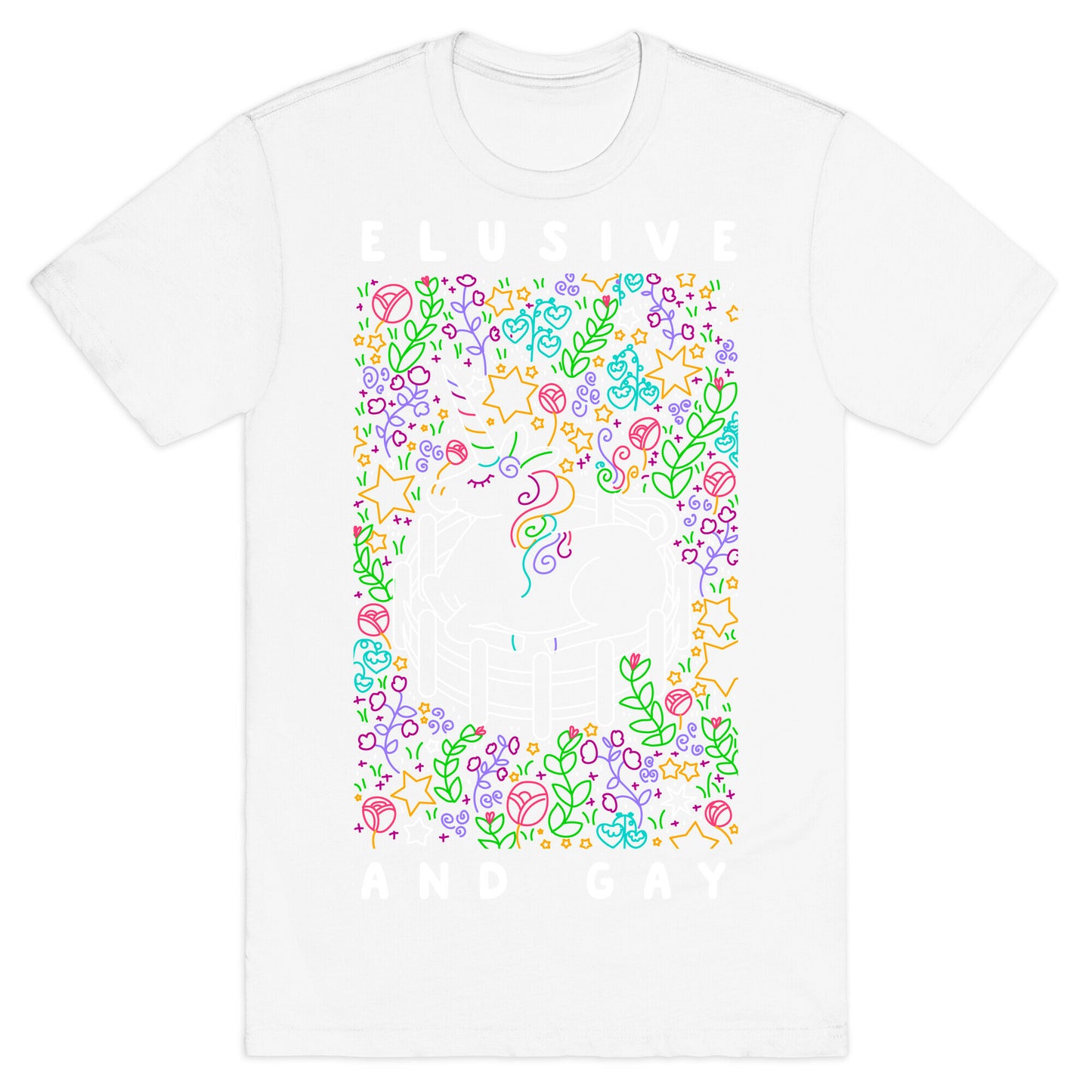 Elusive And Gay Unicorn T-Shirt