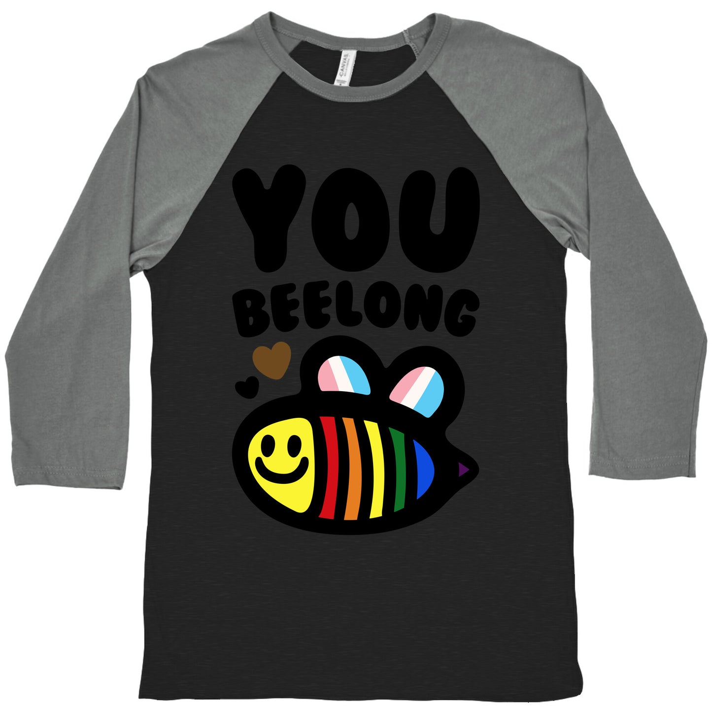 You Beelong Gay Pride Baseball Tee