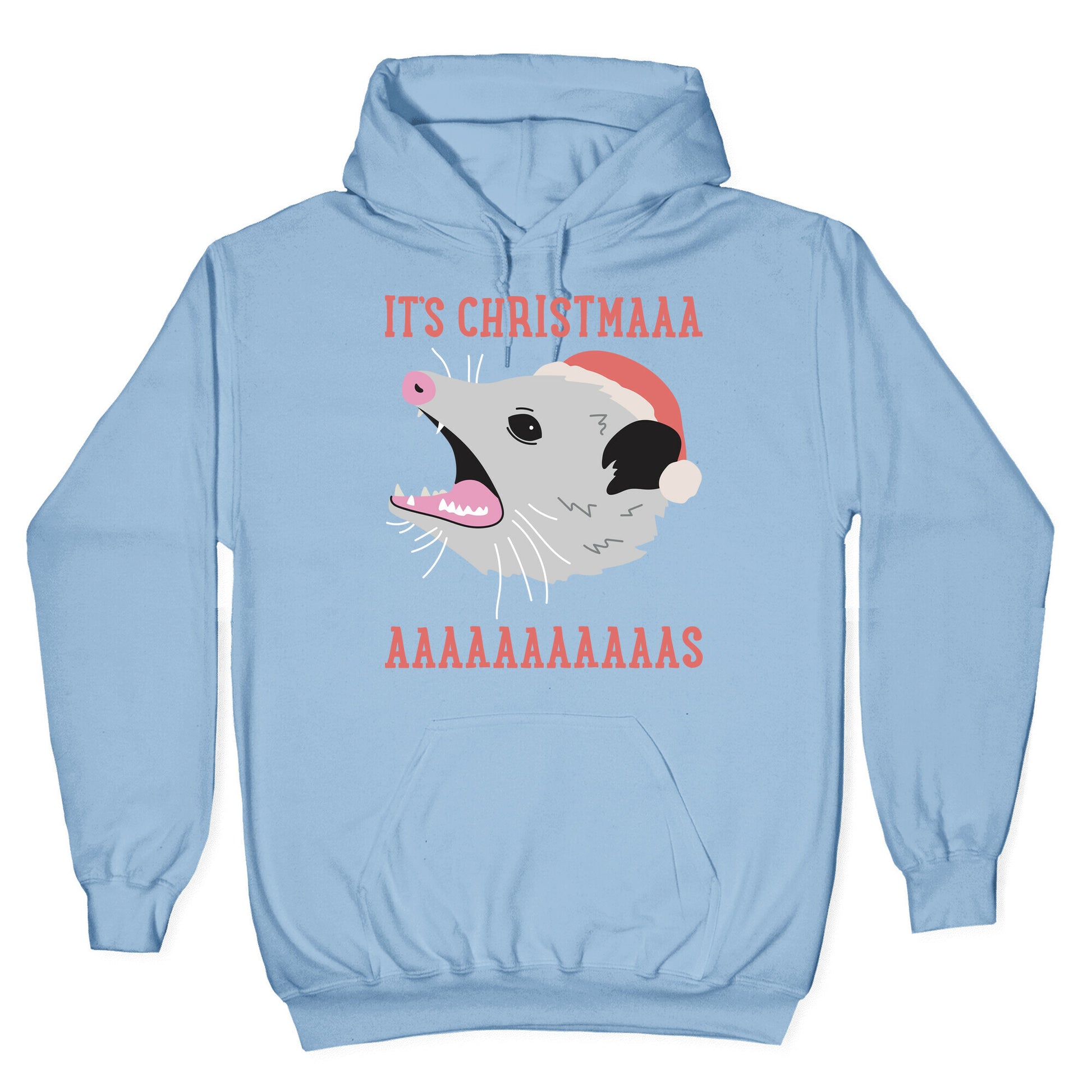 It's Christmas Screaming Opossum Hoodie