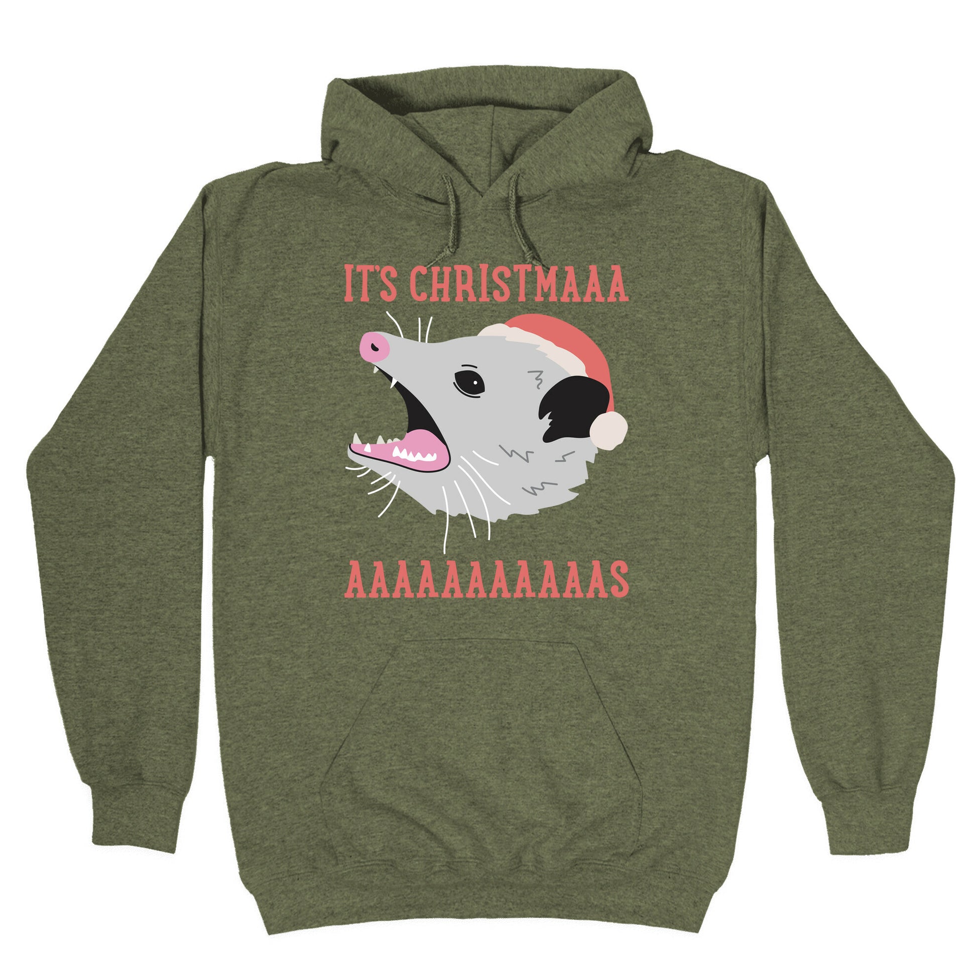 It's Christmas Screaming Opossum Hoodie