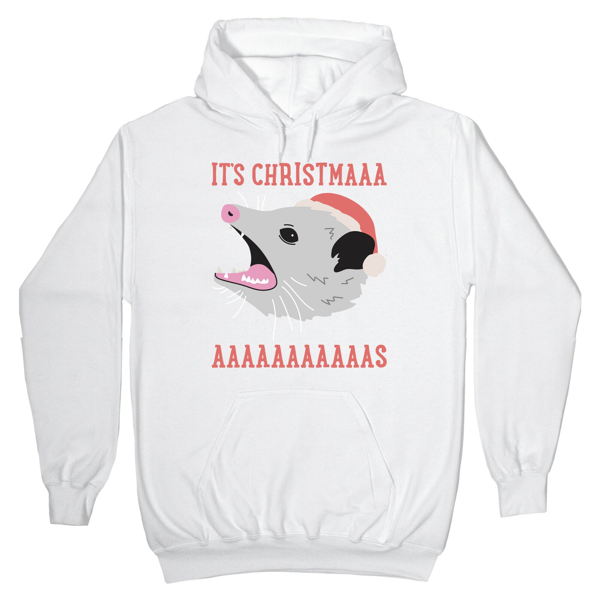 It's Christmas Screaming Opossum Hoodie