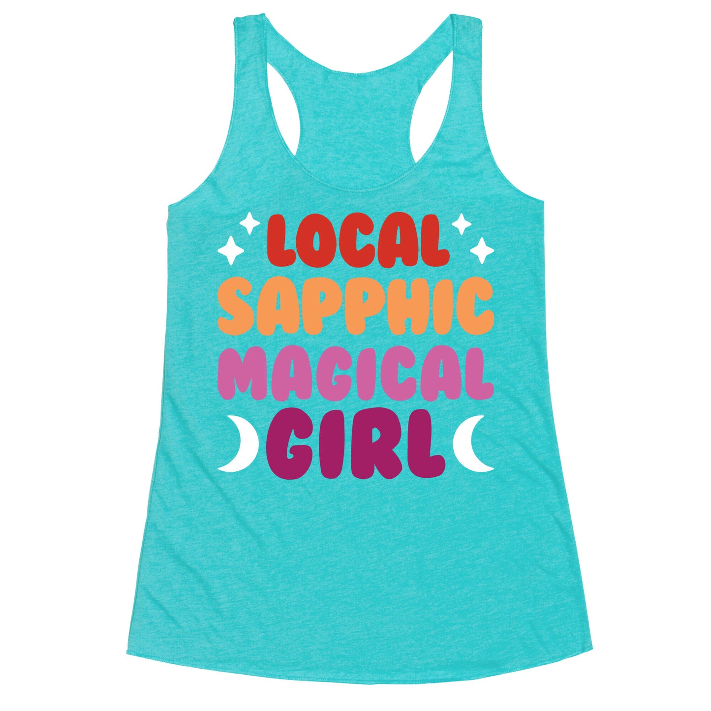 Local Sapphic Magical Girl Racerback Tank