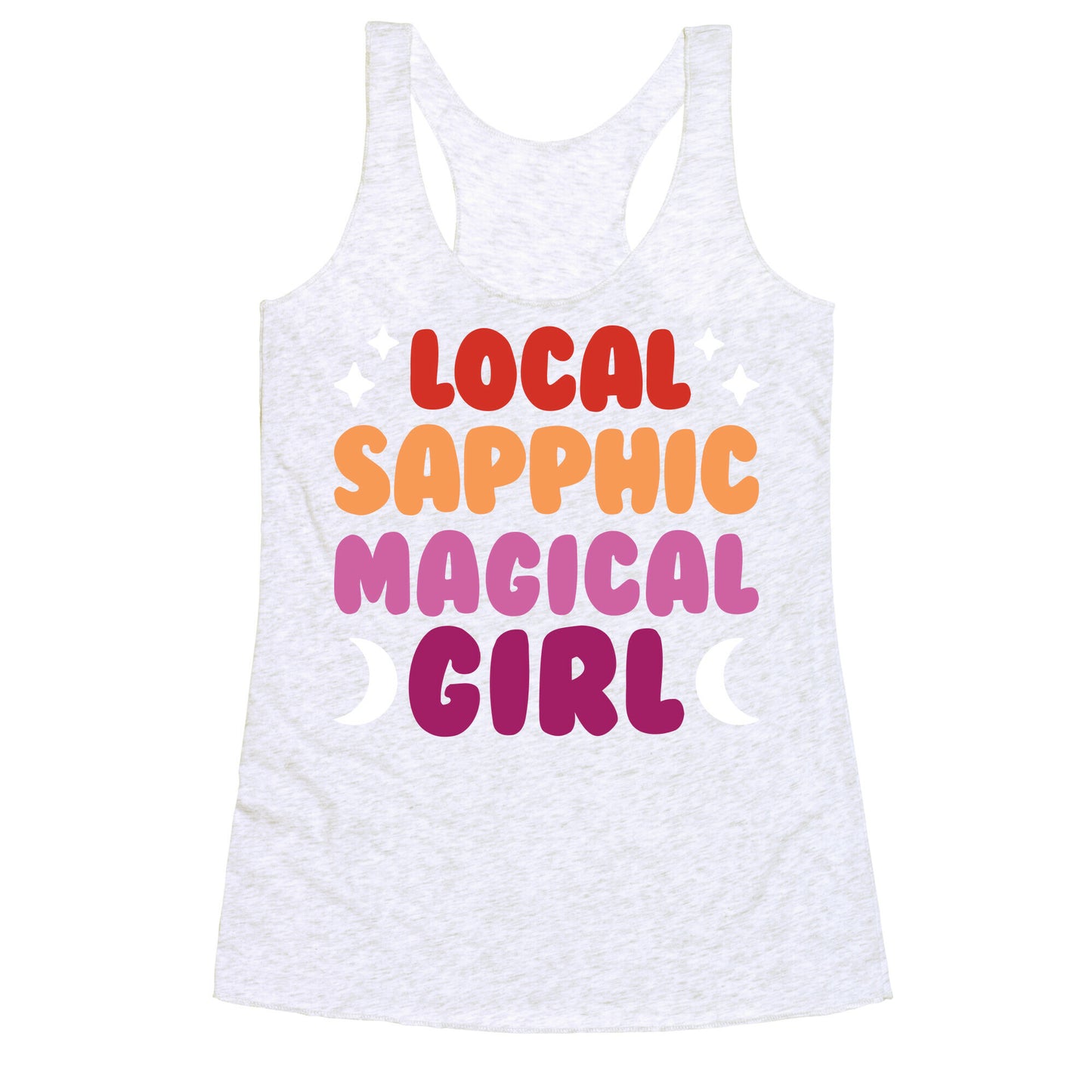 Local Sapphic Magical Girl Racerback Tank