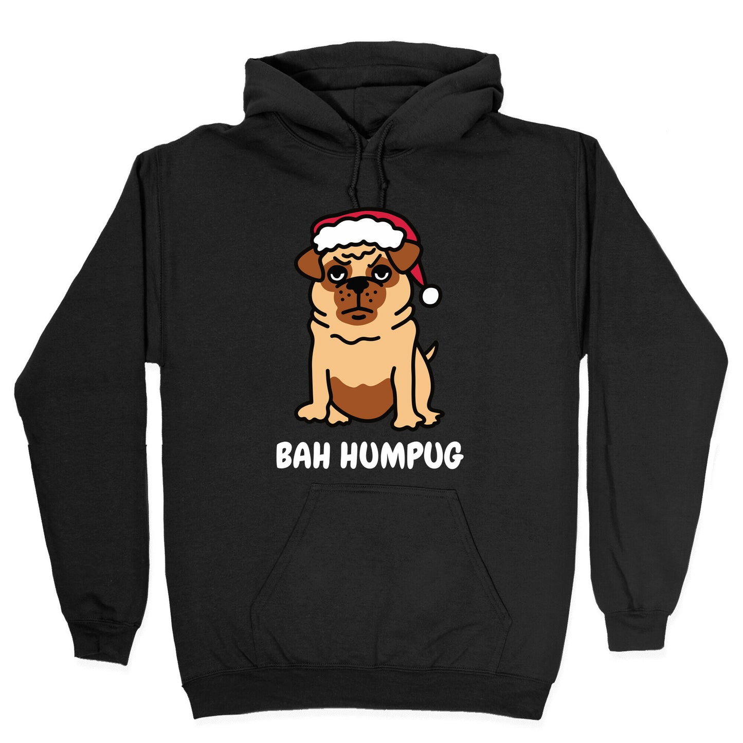 Bah Humpug Pug Hoodie