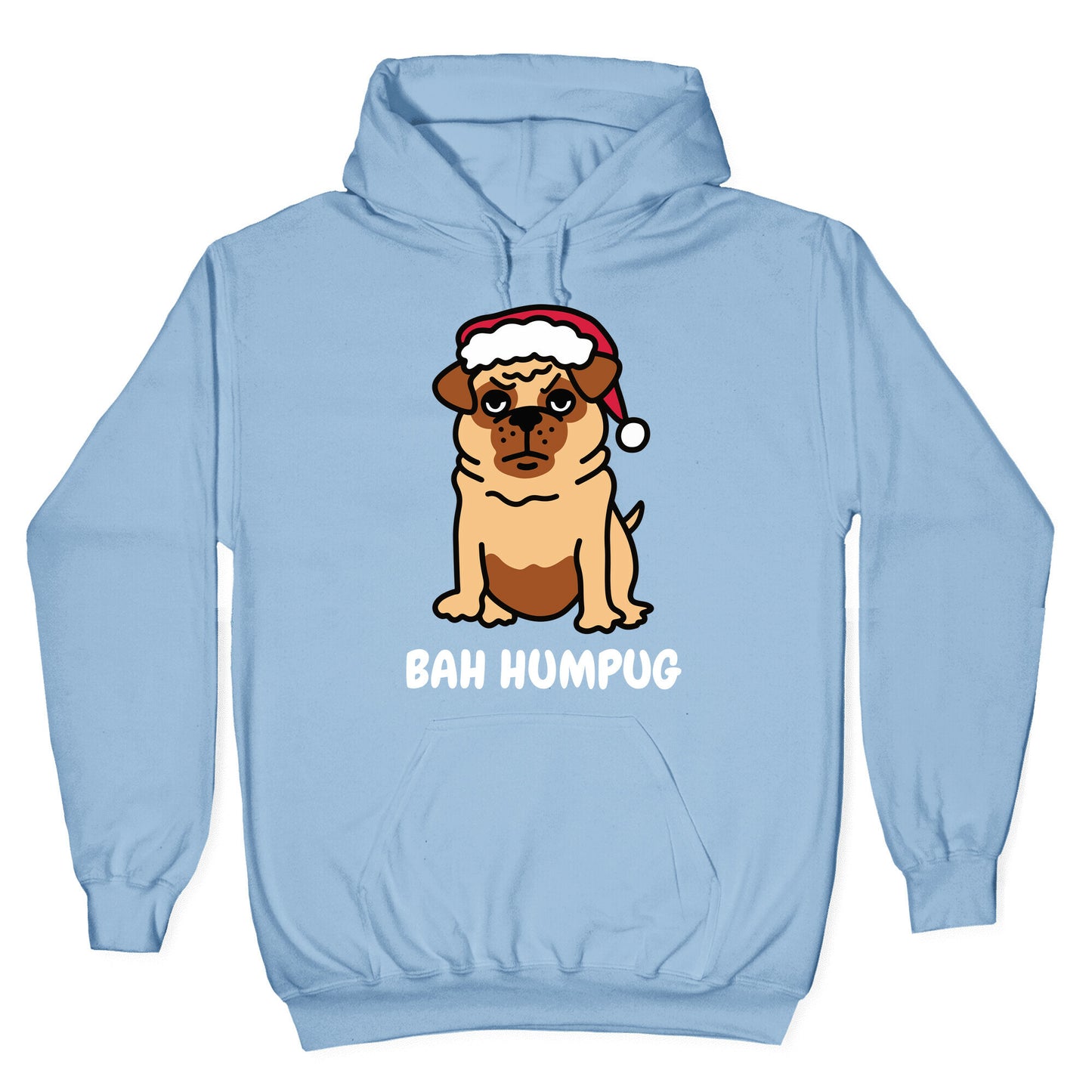 Bah Humpug Pug Hoodie